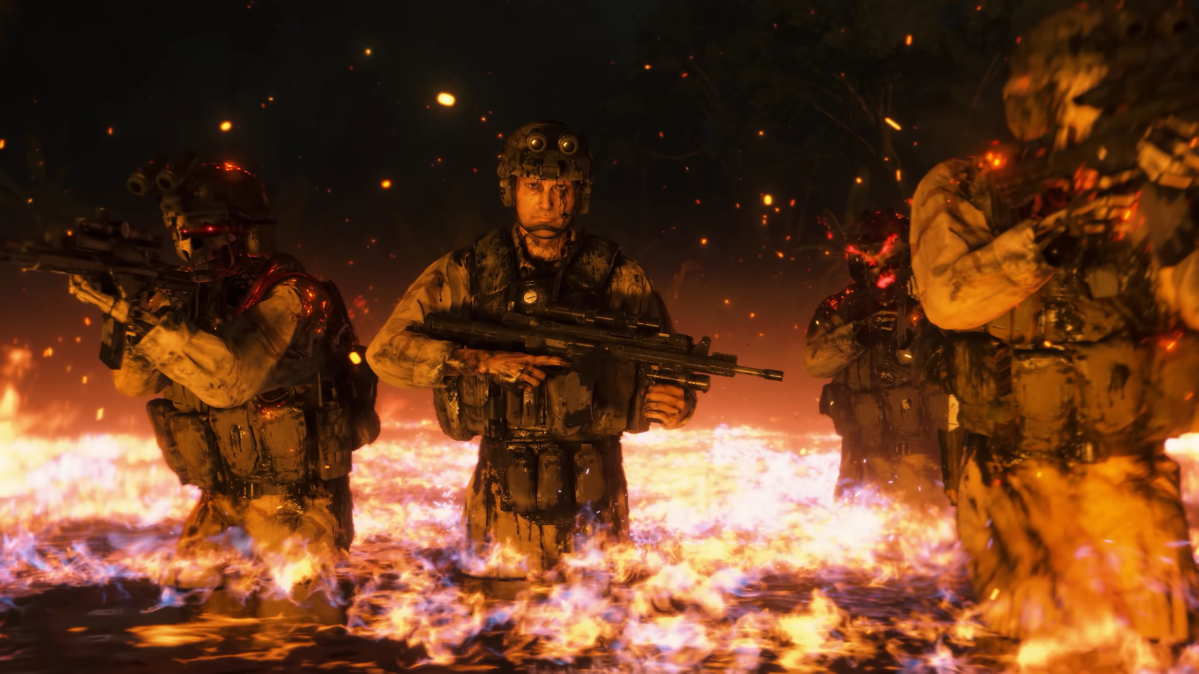 Death Stranding Cliff Skeleton Soldiers Mads Mikkelsen 4K Wallpaper