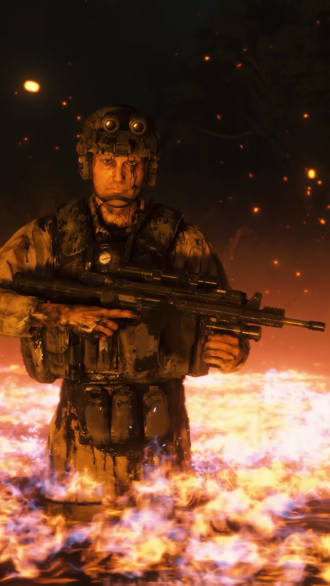 Death Stranding Cliff Skeleton Soldiers Mads Mikkelsen Phone iPhone 4K Wallpaper free Download