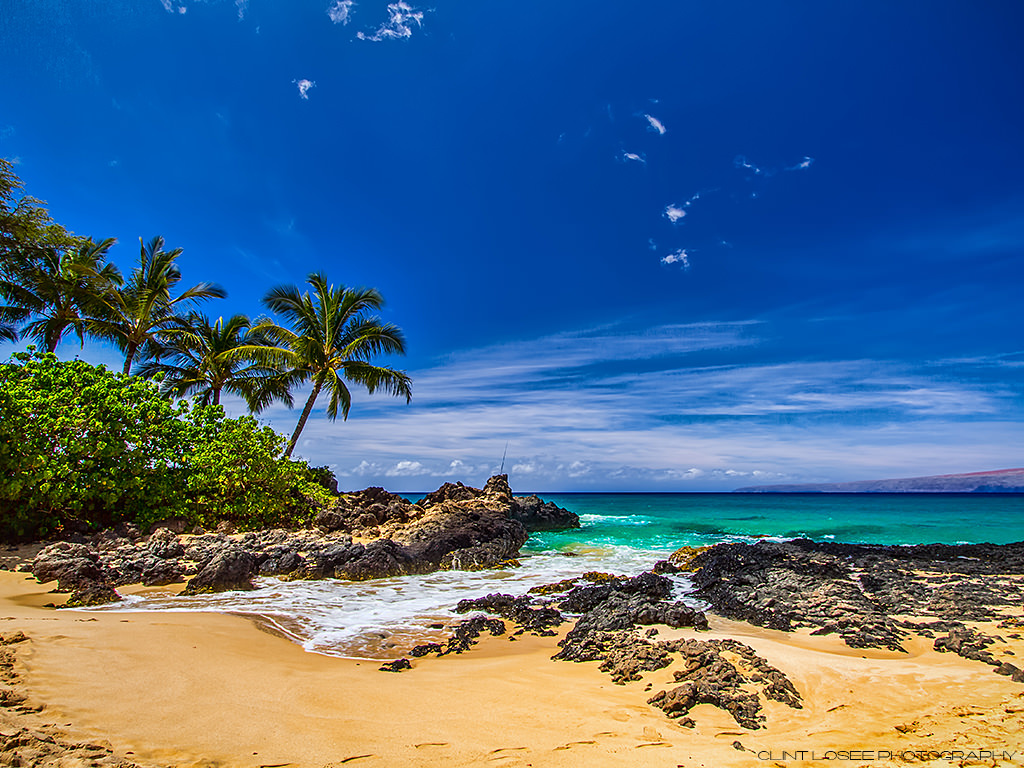 Free download Maui Hawaii Makena Cove Beach Secret Beach Wallpaper Download [1024x768] for your Desktop, Mobile & Tablet. Explore Free Hawaiian Beaches Wallpaper. Hawaii Beaches Wallpaper, Free Tropical Desktop