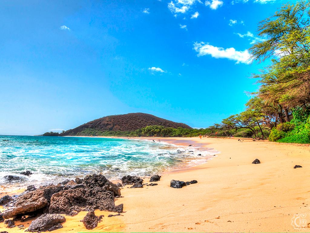 Big Beach in Makena, Maui, Hawaii. Hawaiian Beach Rentals