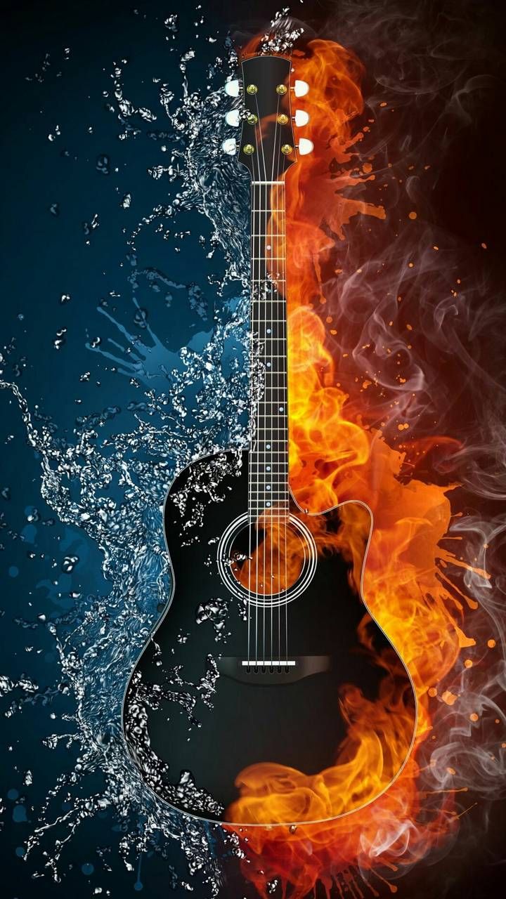 Download Guitar wallpaper by mishu_ now. Browse millions of popular blue Wallpaper and Ringt. Music artwork, Music tattoos, Music wallpaper