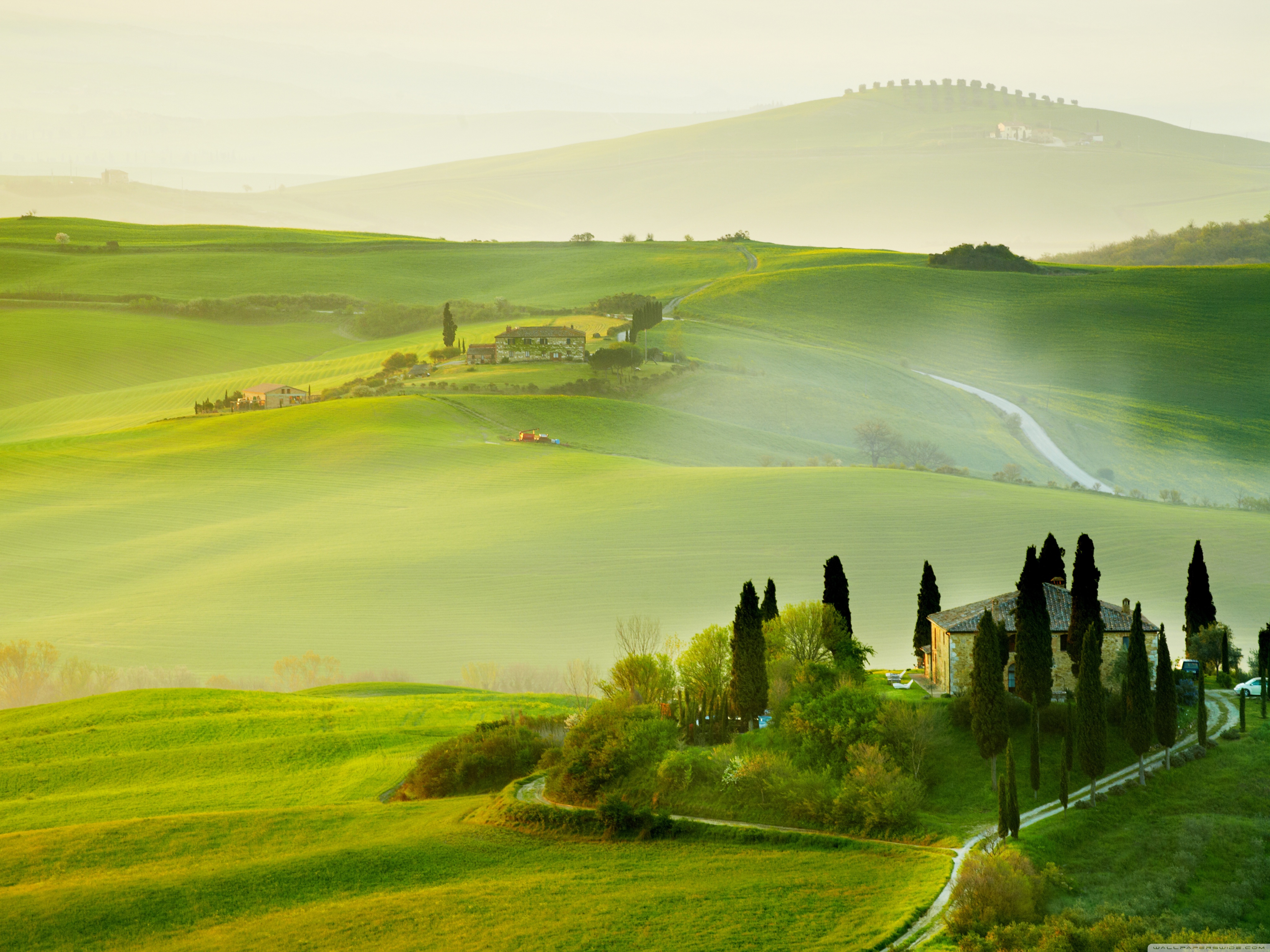 Tuscany Spring Landscape Ultra HD Desktop Background Wallpaper for: Multi Display, Dual Monitor, Tablet