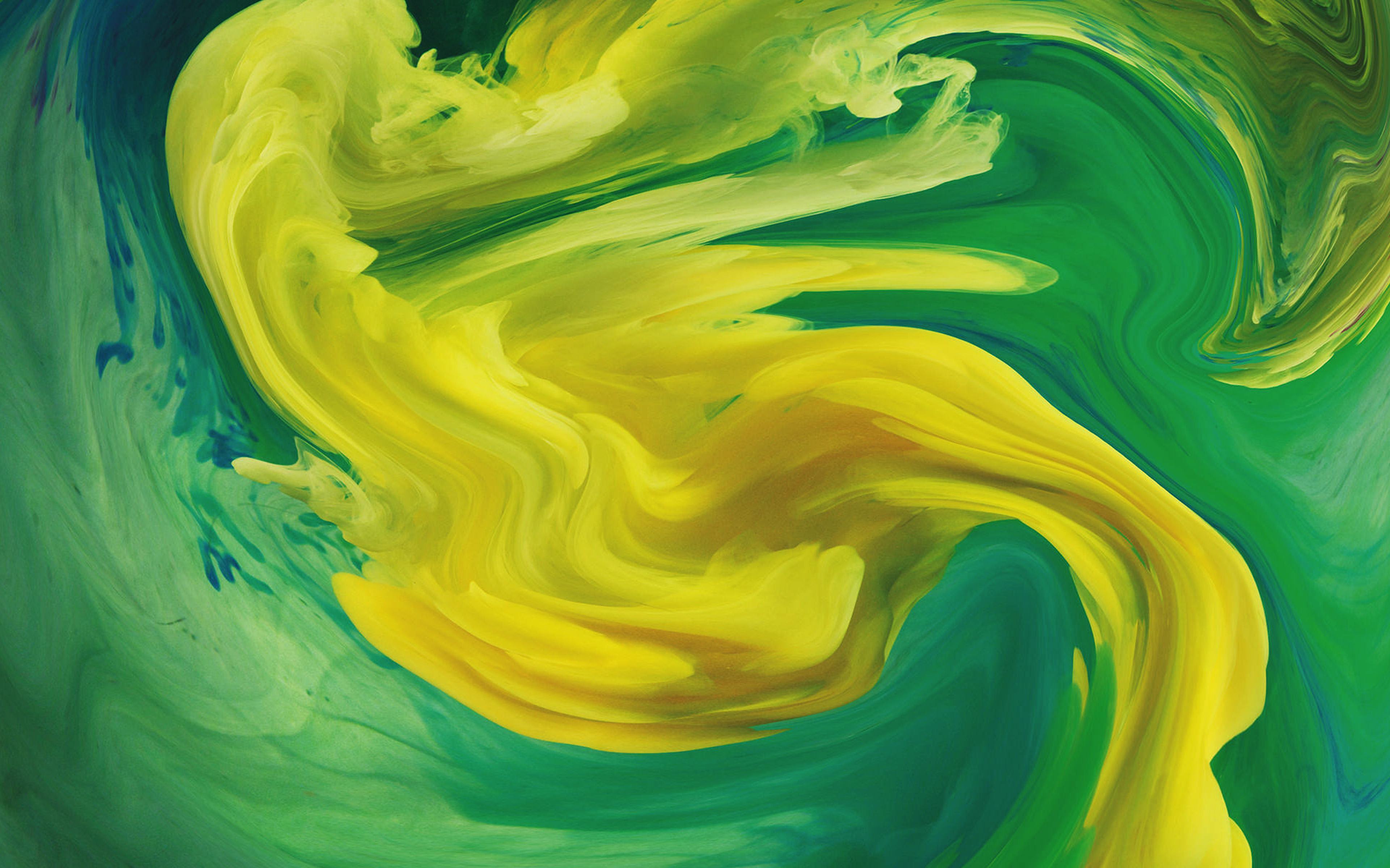 wallpaper for desktop, laptop. hurricane swirl abstract art paint green pattern