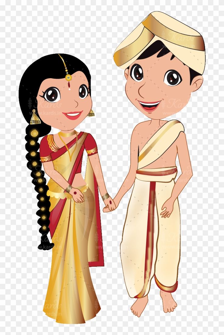 Find HD Vector Royalty Free Download Kannada Couple Wedding Bride And Groom Cartoon, HD Png. Bride cartoon, Bride and groom cartoon, Love cartoon couple
