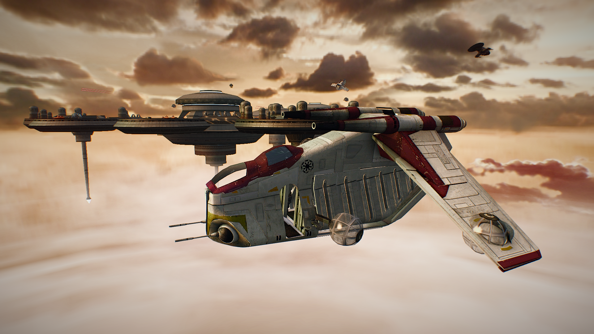 Republic LAAT Gunship image Sides Mod for Star Wars Battlefront II