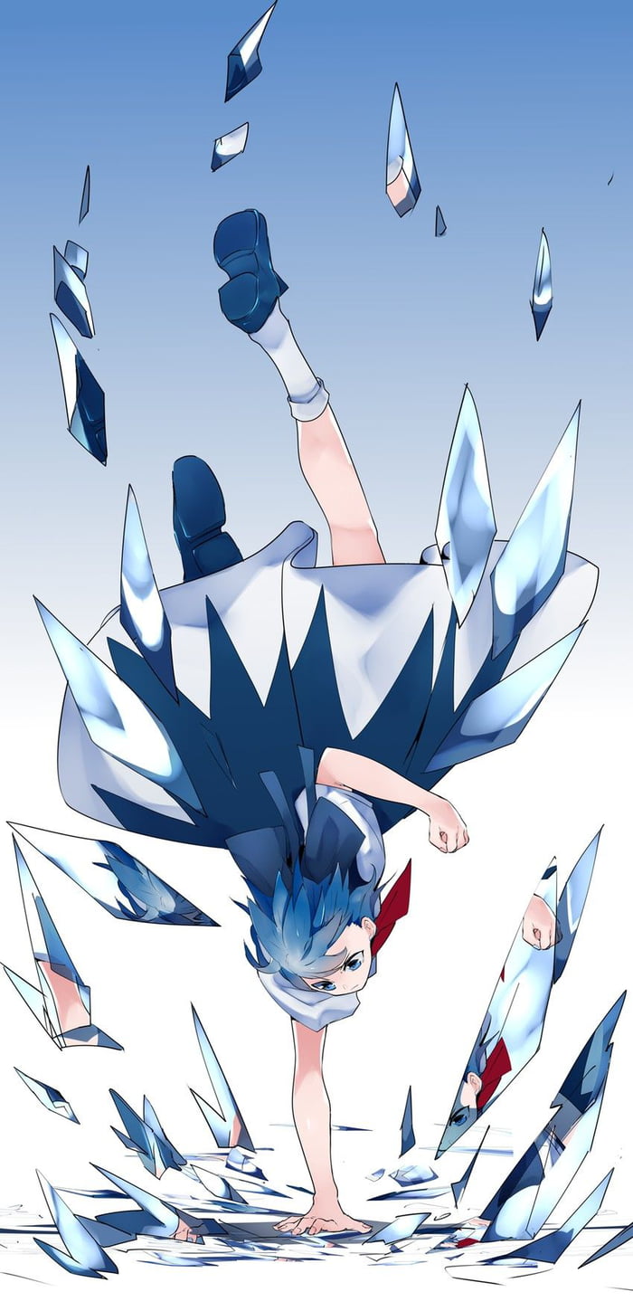 Cool Cirno fan art by ikurauni. Could this be. kuchiyose no jutsu? Will she invoke the giant snowman? Tehe jk