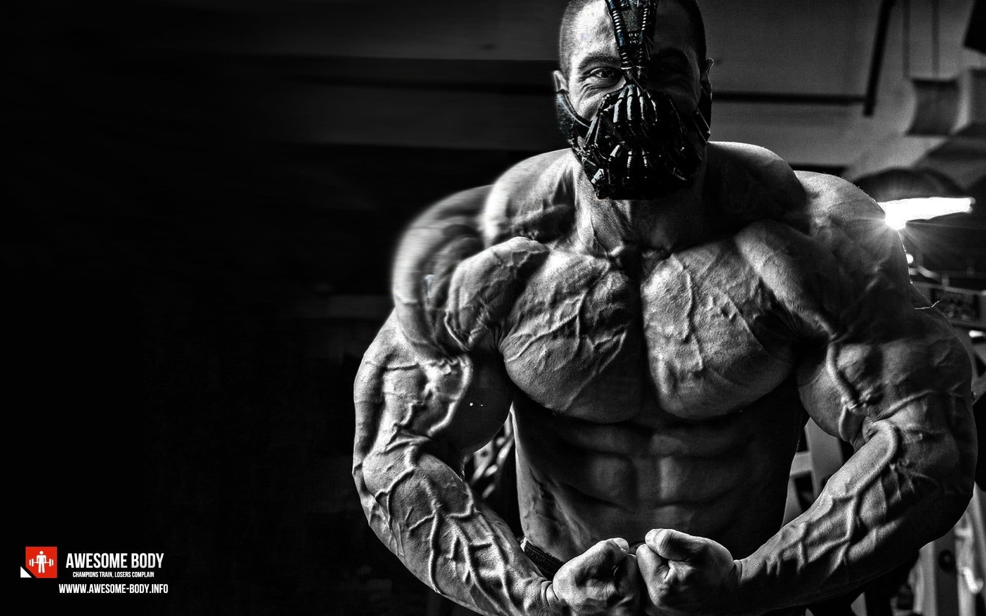 man's face working out #bodybuilding #Bodybuilder #muscles #monochrome #Bane P #wallpape. Fitness motivation wallpaper, Bodybuilding, Bodybuilding motivation