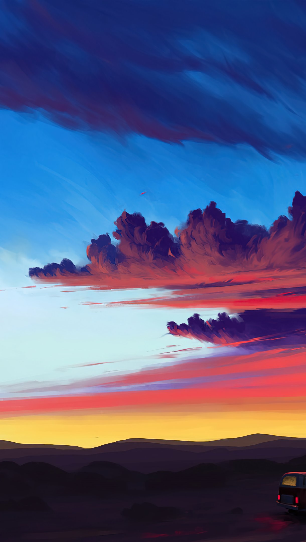 Clouds at sunrise Digital Art Wallpaper 4k Ultra HD
