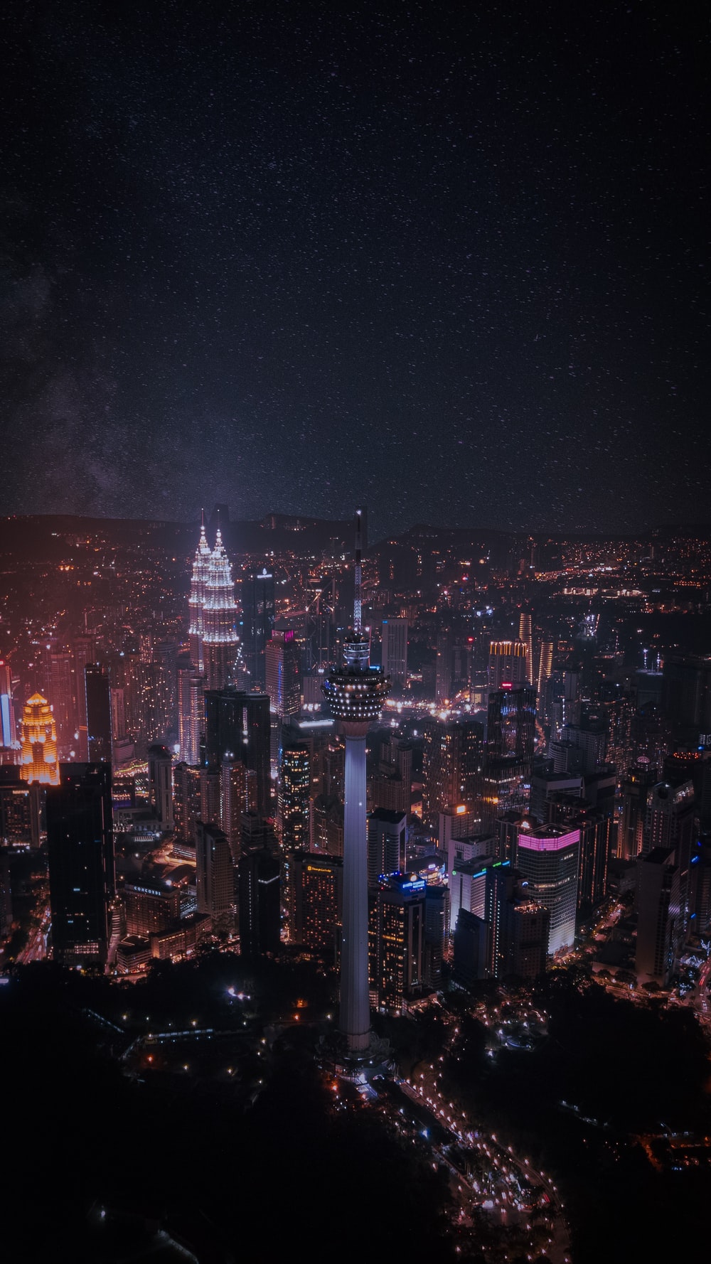 Night Skyline Picture. Download Free Image