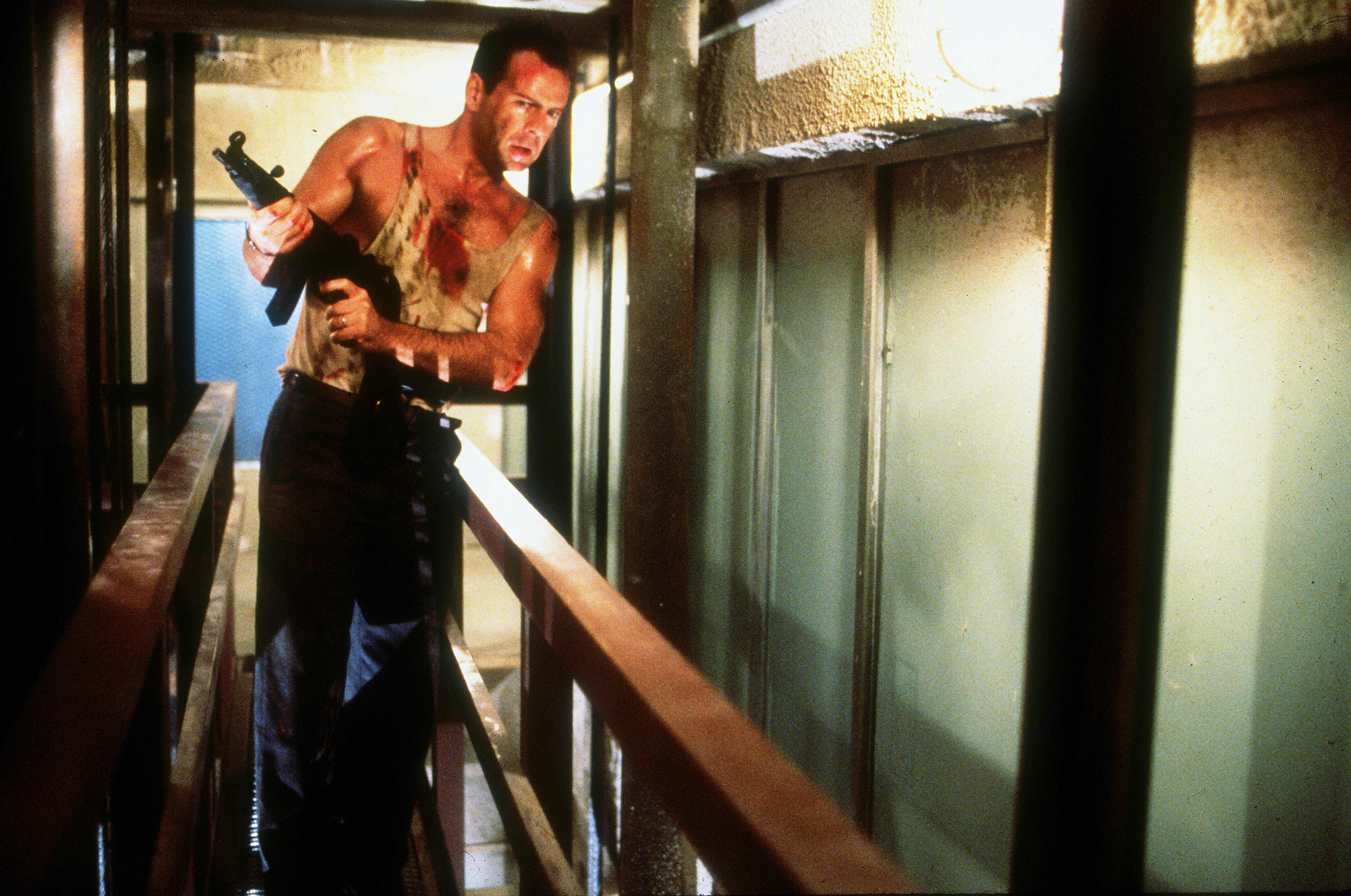 Remember when Bruce Willis' 'Die Hard' character fought terrorists at a Christmas party in a tank top?