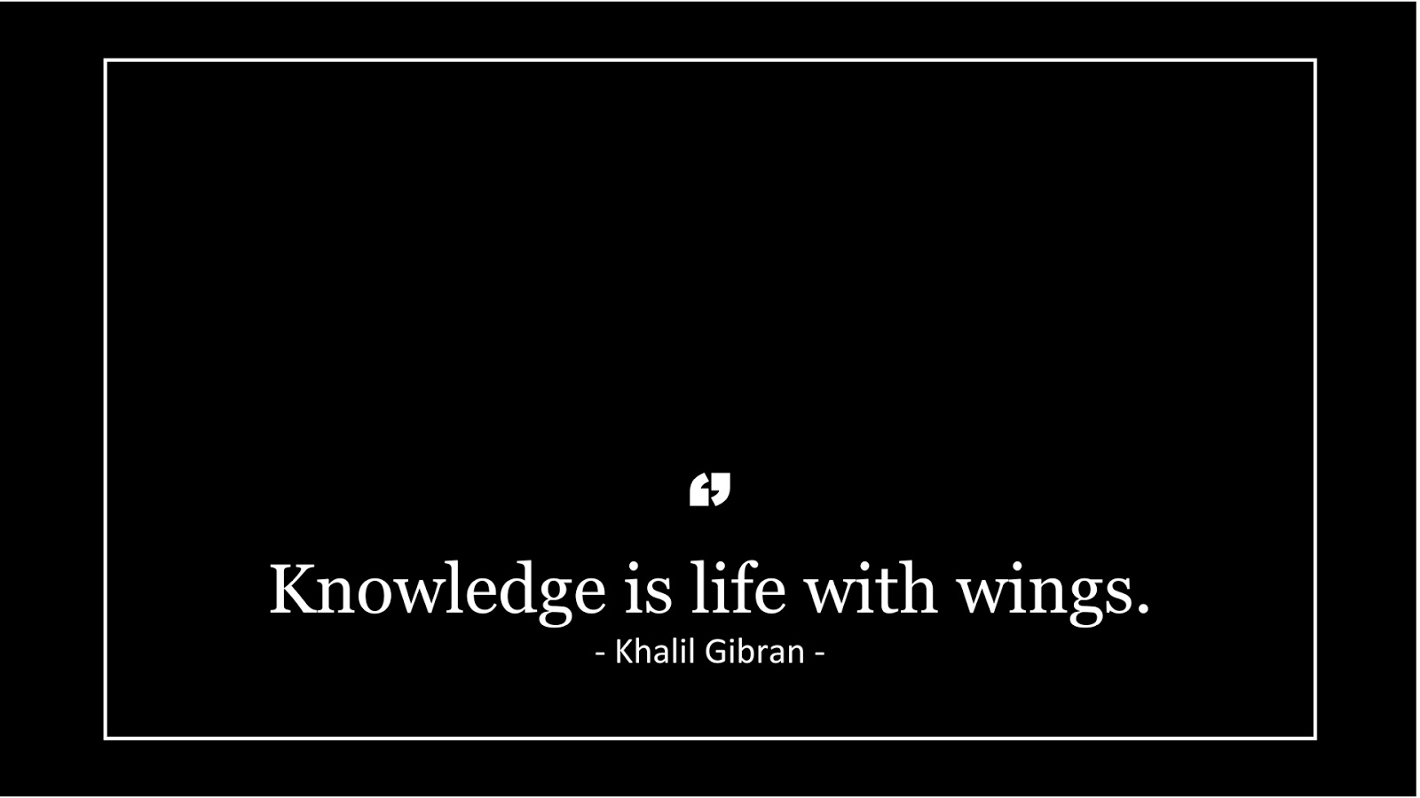 Khalil Gibran Quotation Pure Black Desktop Wallpaper (1920x1080)