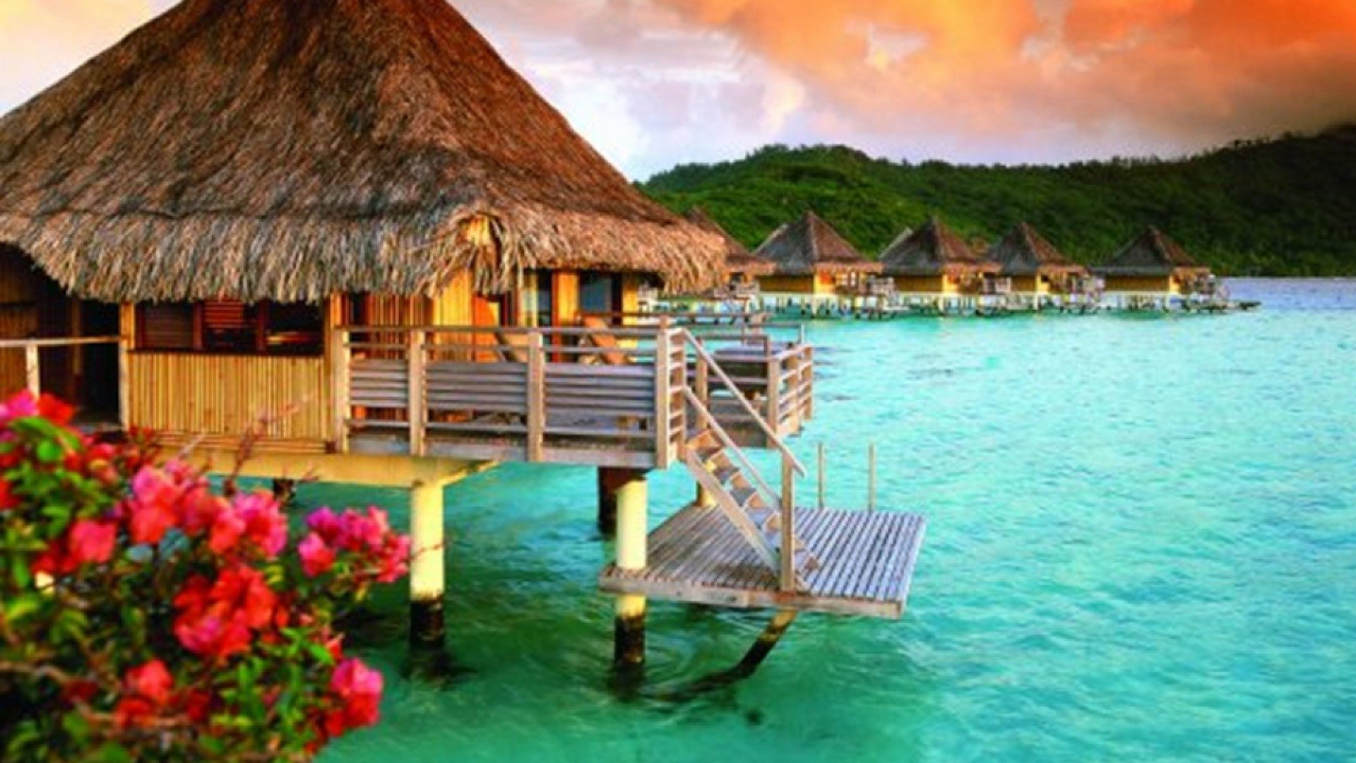 Summer Favorites Bora Bora Island HD wallpaper