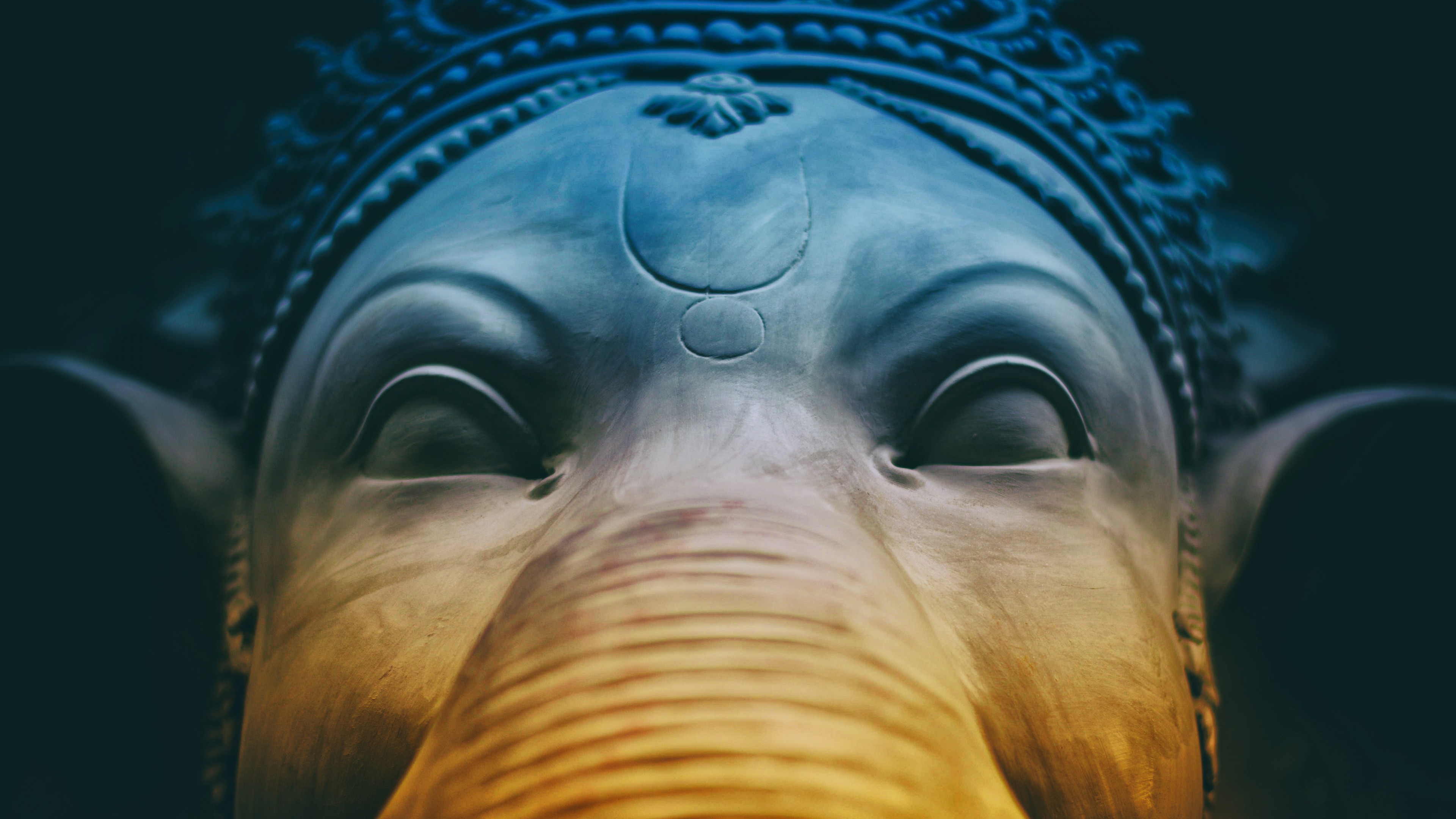 Lord Ganesha Idol 5K Wallpaper