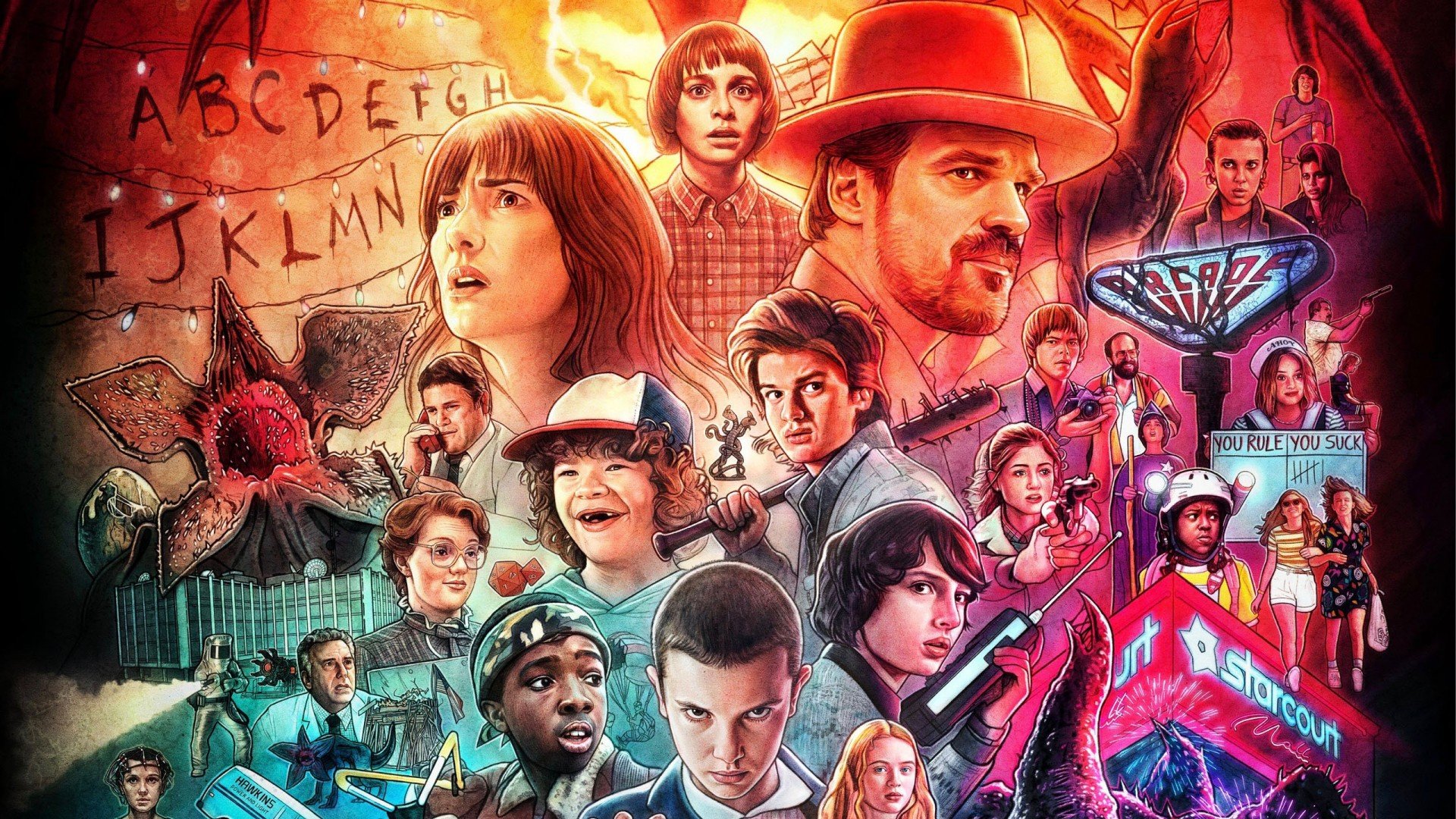 All Characters In Stranger Things HD Stranger Things Wallpaper