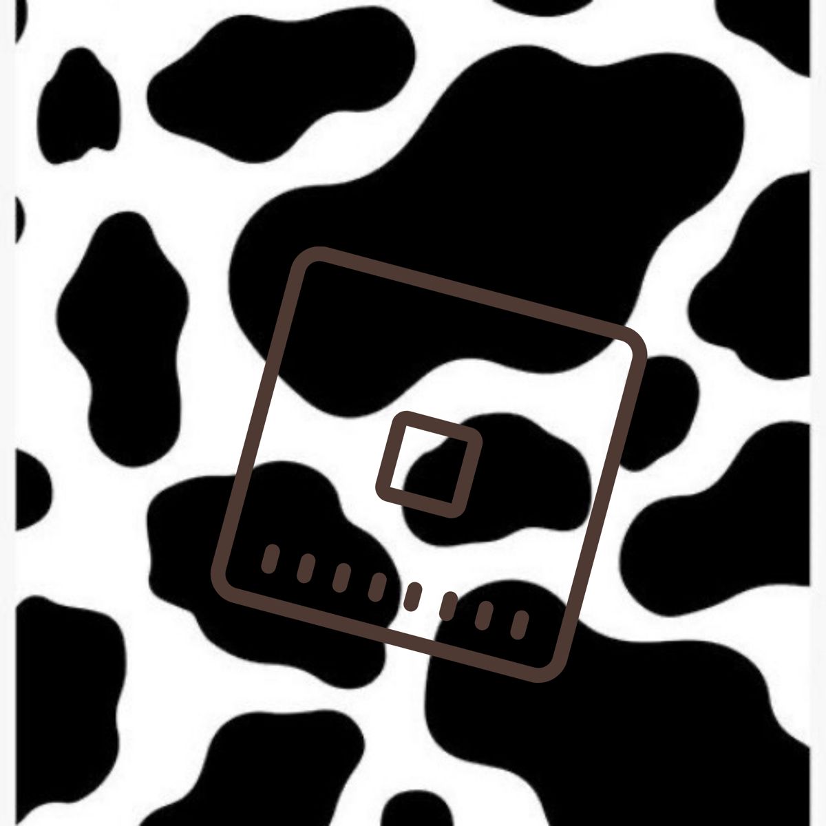 Roblox Cow Print Logo