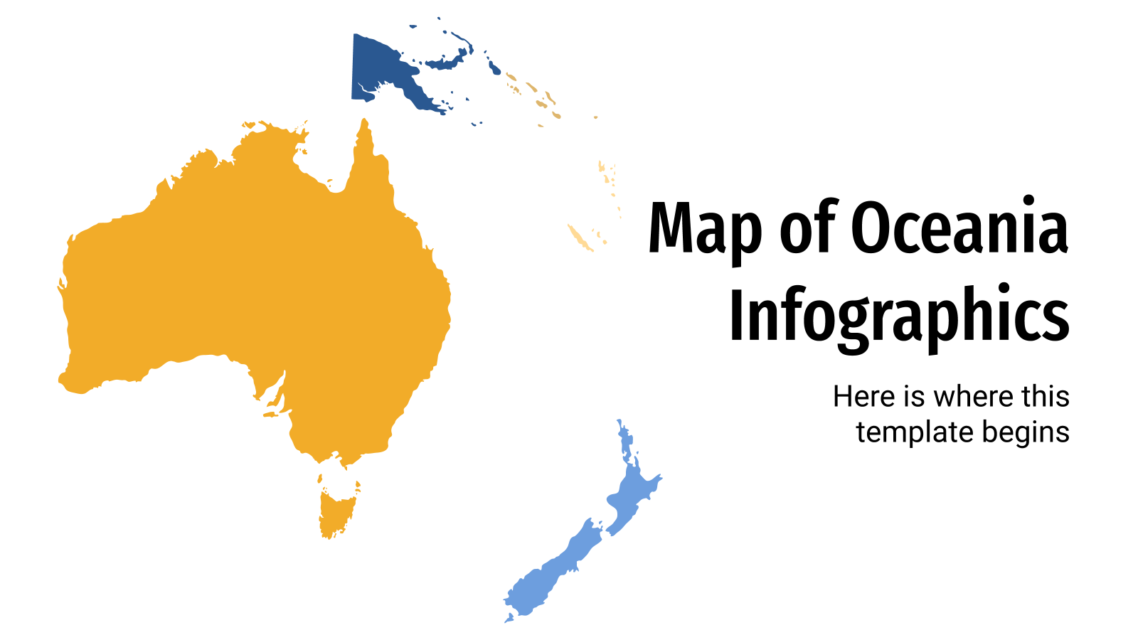 Map of Oceania Infographics for Google Slides & PowerPoint