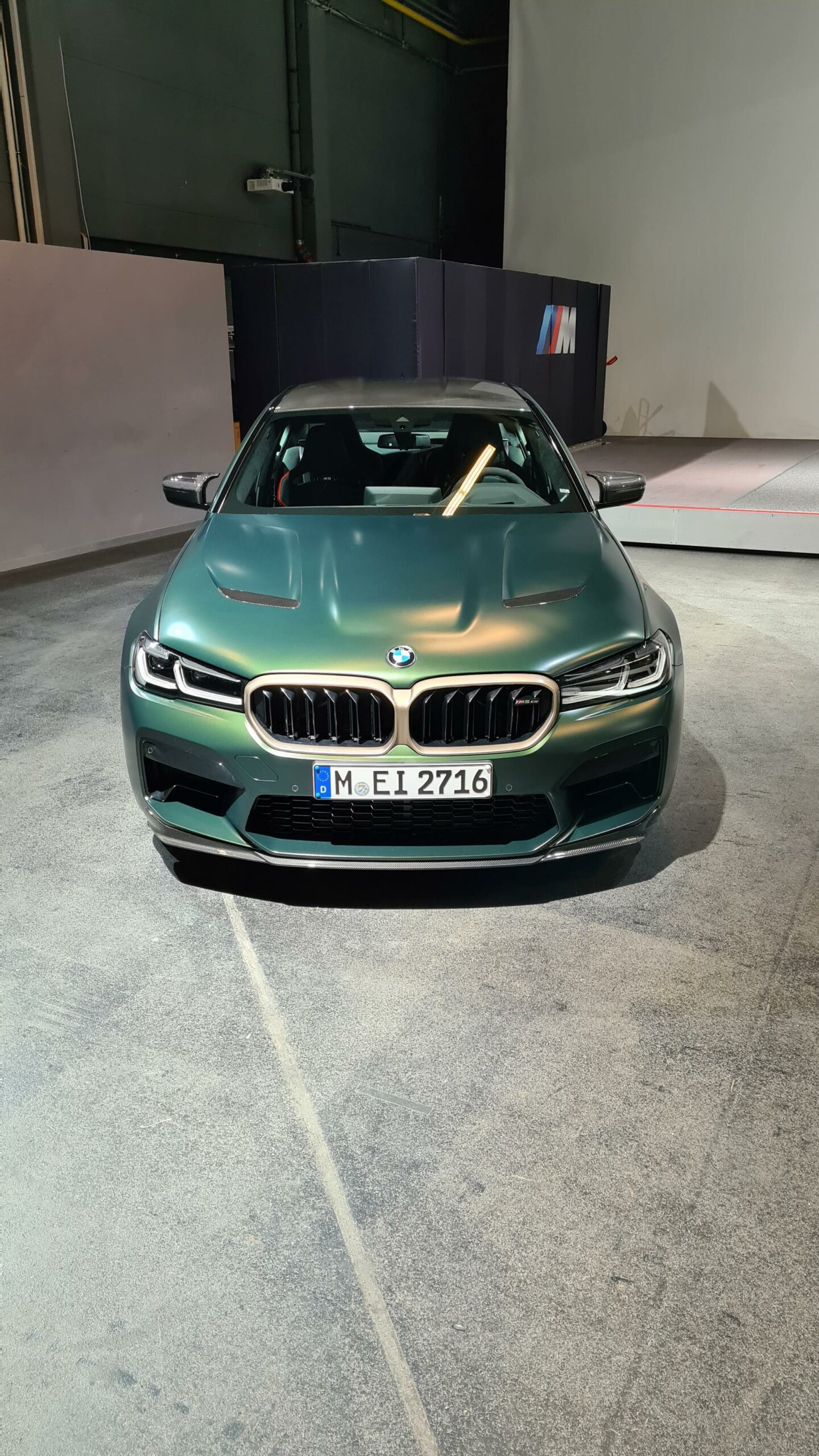Real life photo of the new 2021 BMW M5 CS super sedan
