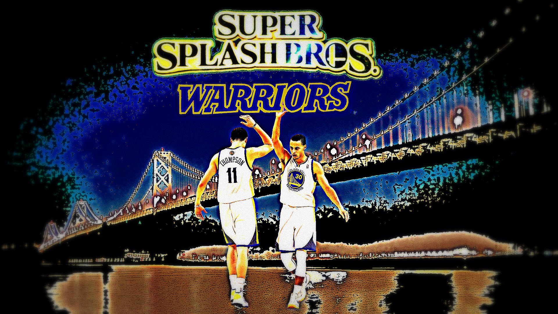 Stephen Curry Klay Thompson Splash Brothers Golden State Warriors Basketball Limited Print Photo Poster 11x17, Sports & Outdoors