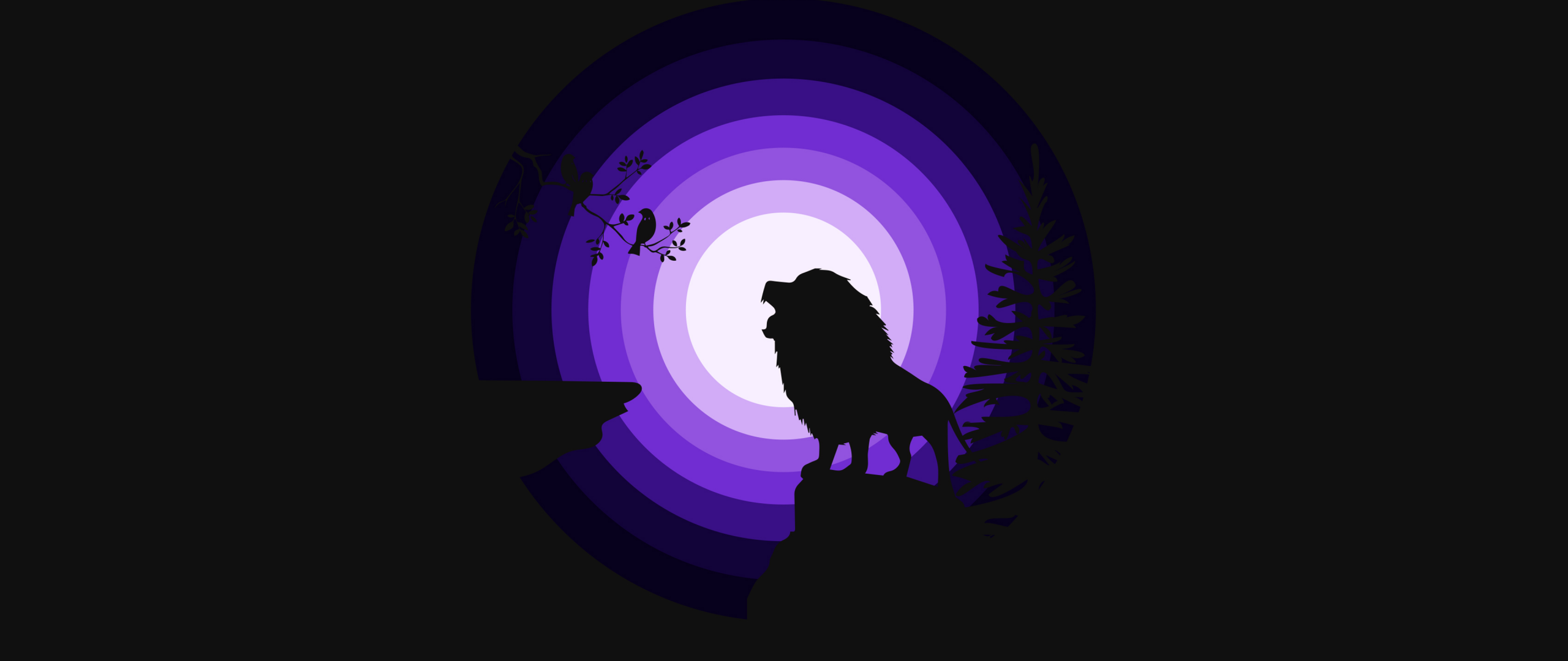 Lion Wallpaper 4K, Silhouette, Roaring