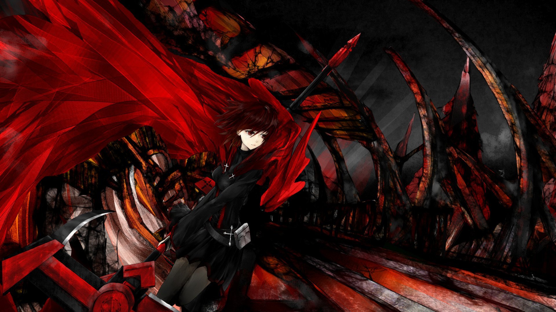 Black Red Anime Wallpapers - Wallpaper Cave