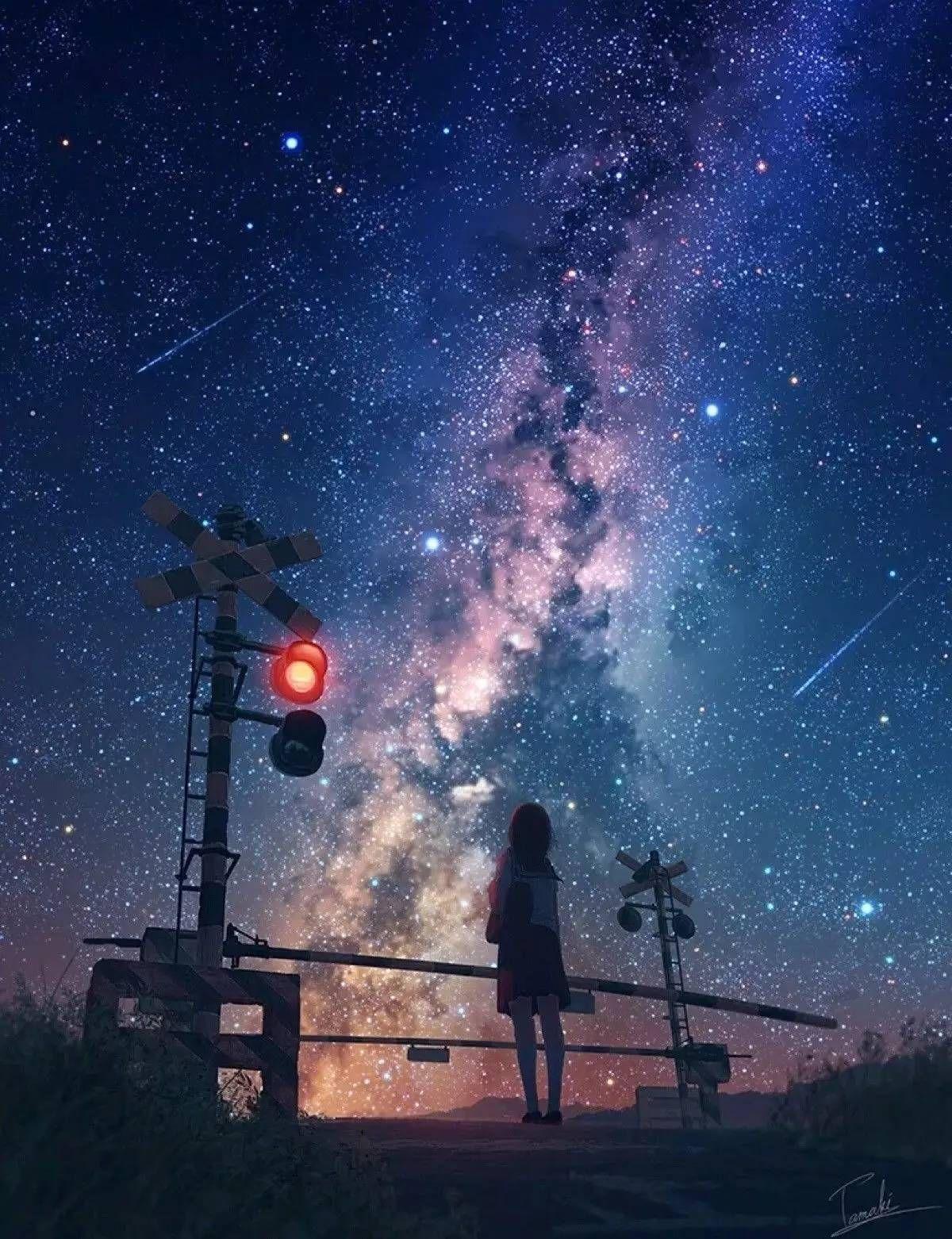 Cute Night Sky Wallpaper