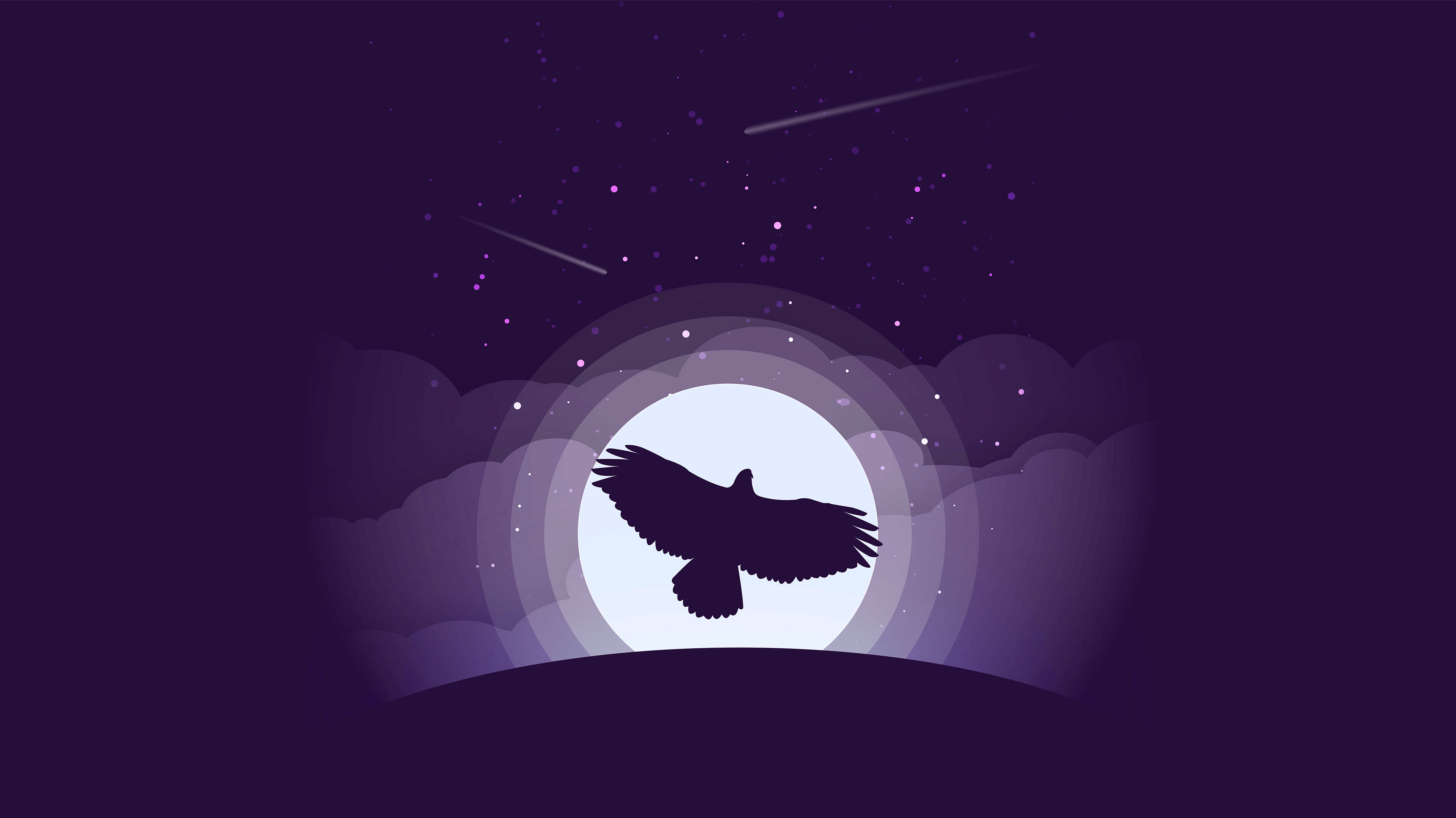 Purple Moon Wallpaper