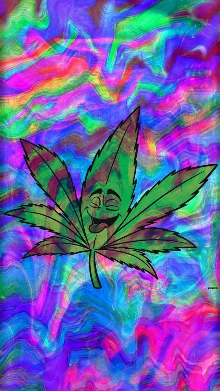 I Love Weed Trippy Wallpaper