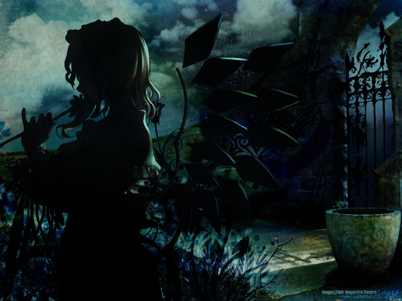 dark flandre scarlet night touhou vampire. konachan.com.com Anime Wallpaper