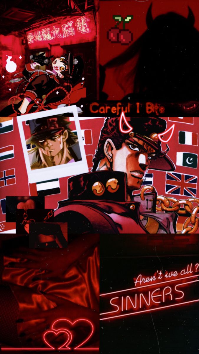 ❣️Jotaro Kujo in Red❣️. Anime, Aesthetic wallpaper, Comic book cover