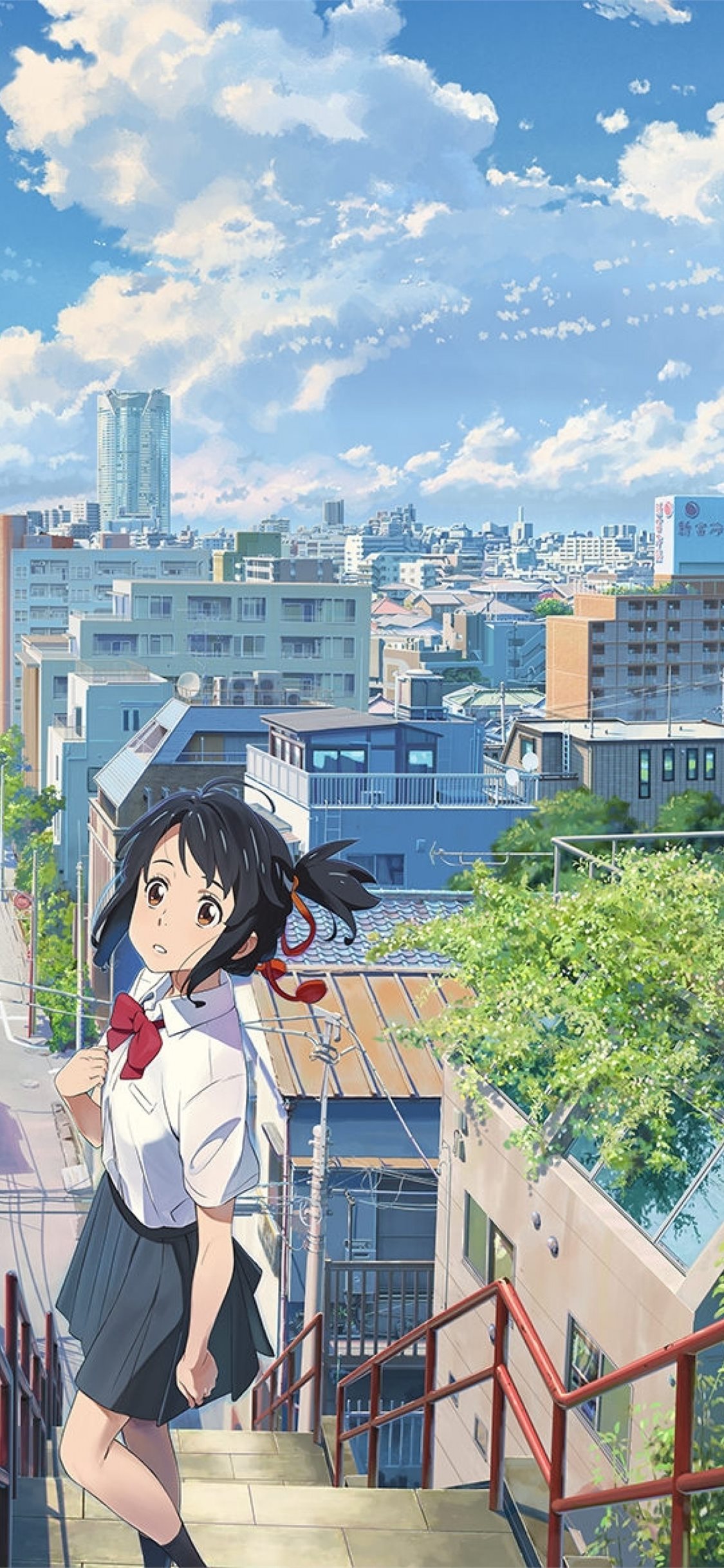 Kimi No Na Wa Mitsuha Miyamizu Taki Tachibana Clou. iPhone Wallpaper Free Download