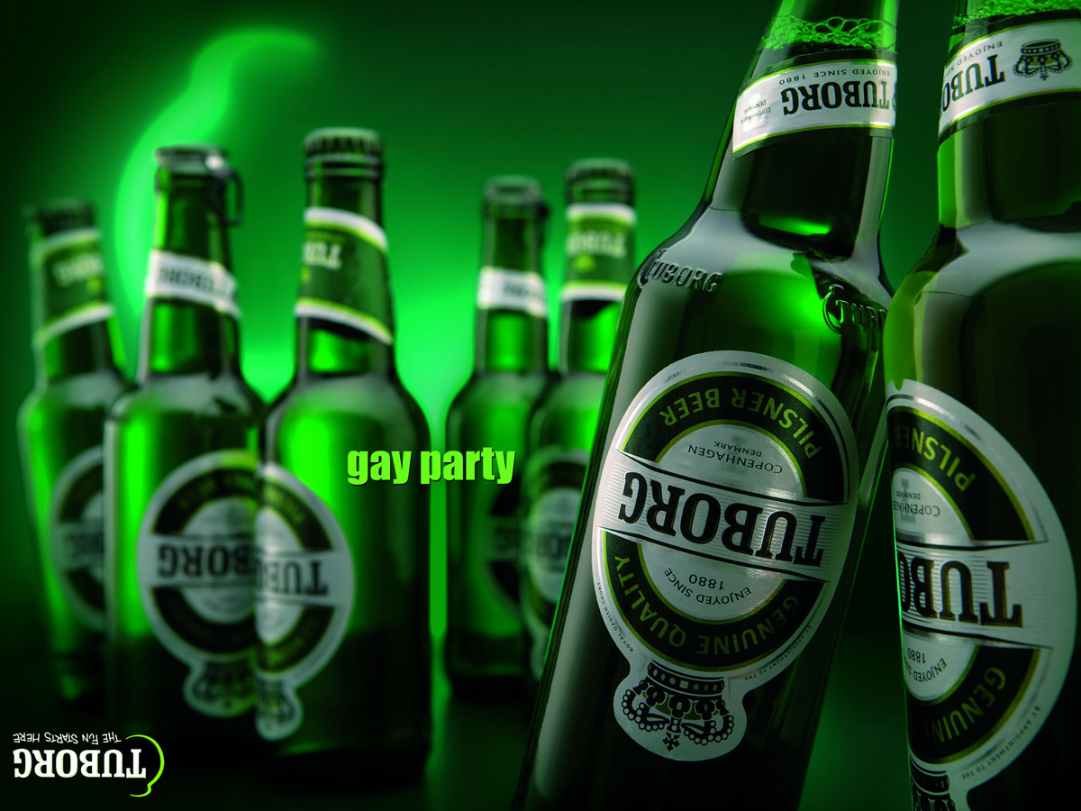 Tuborg: Gay party, Beach party, Bachelor party • Ads of the World™. Part of The Clio Network