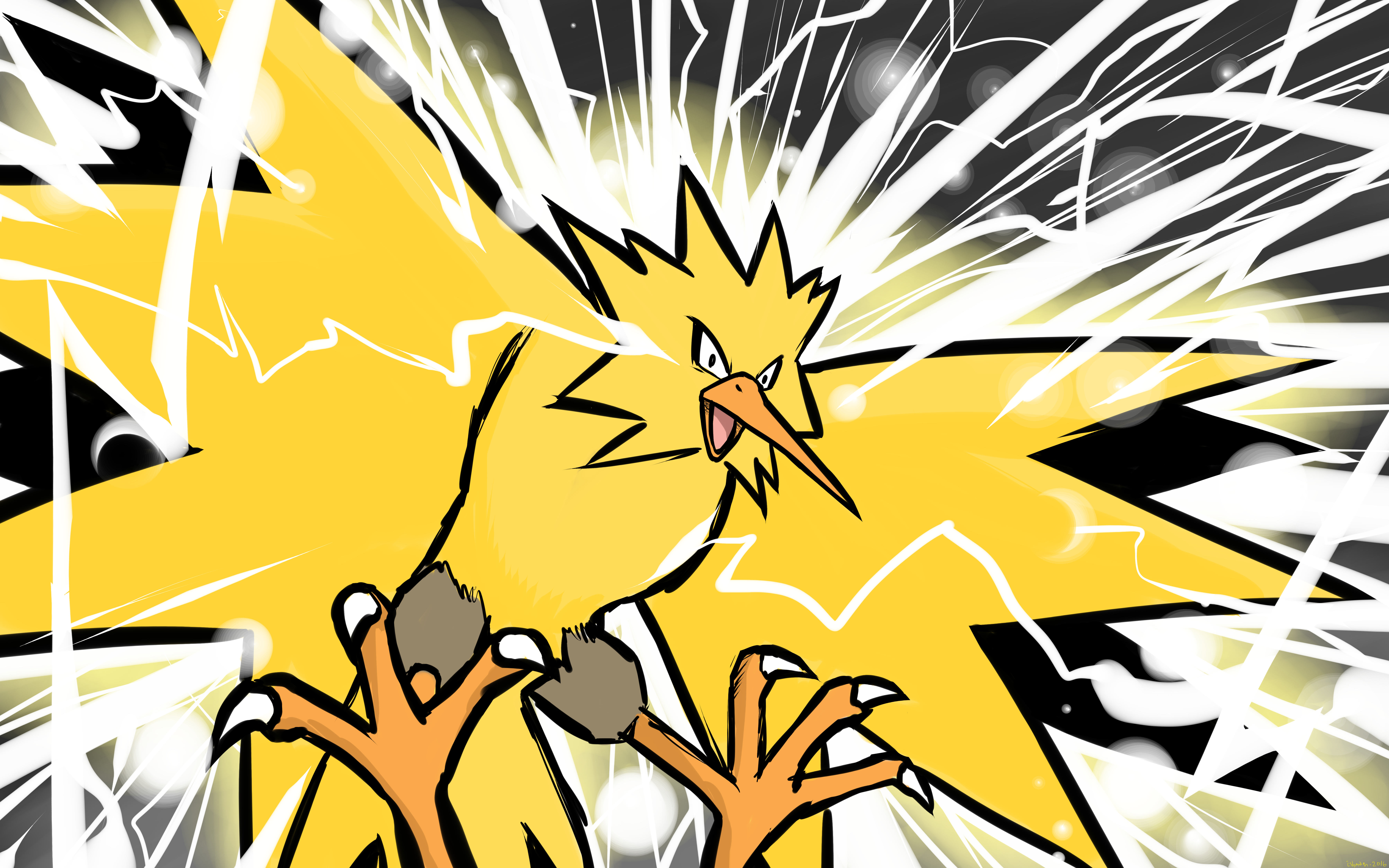 Zapdos (Pokémon) HD Wallpaper and Background