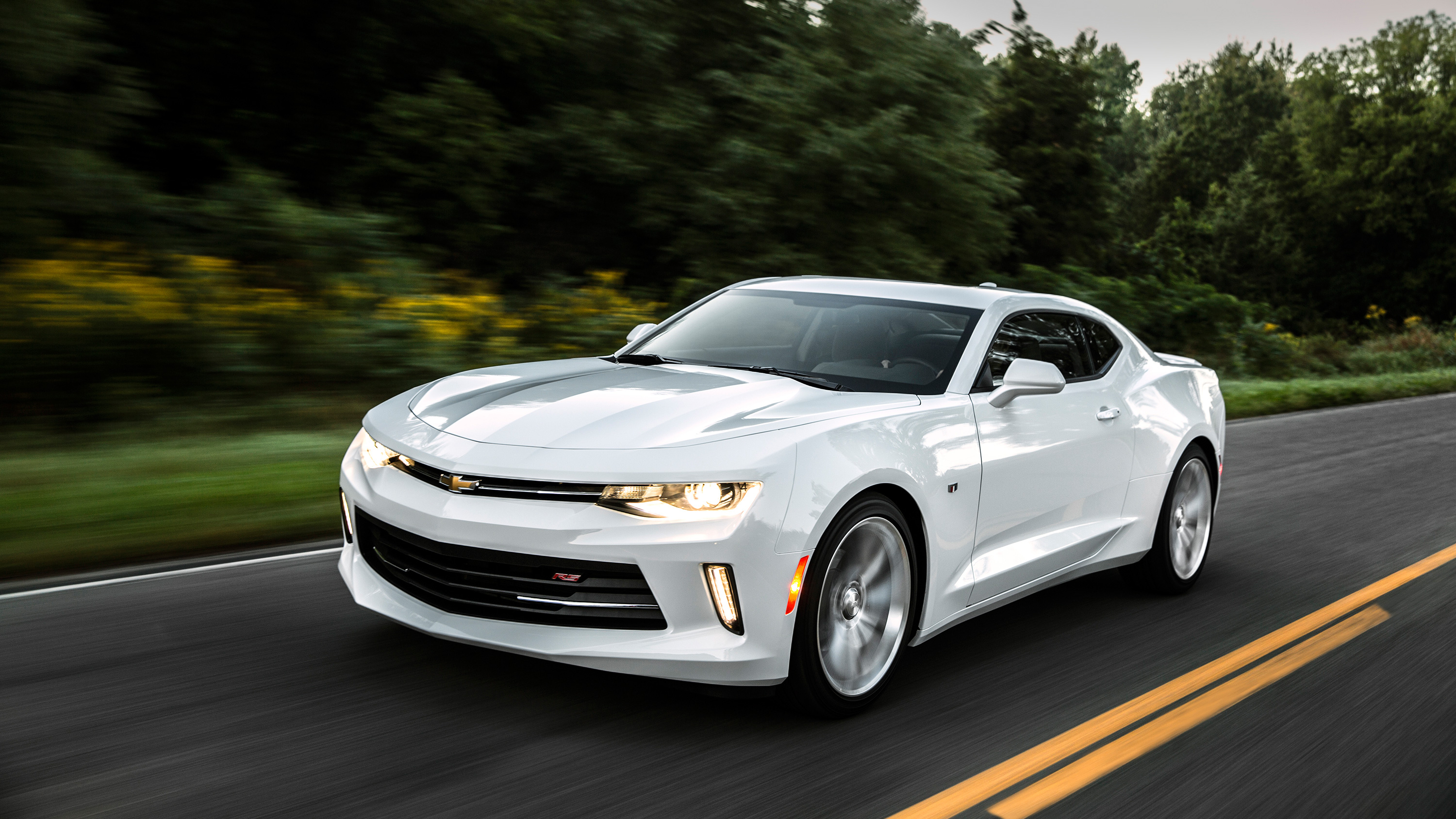 Chevrolet Camaro RS White Wallpaper. HD Car Wallpaper