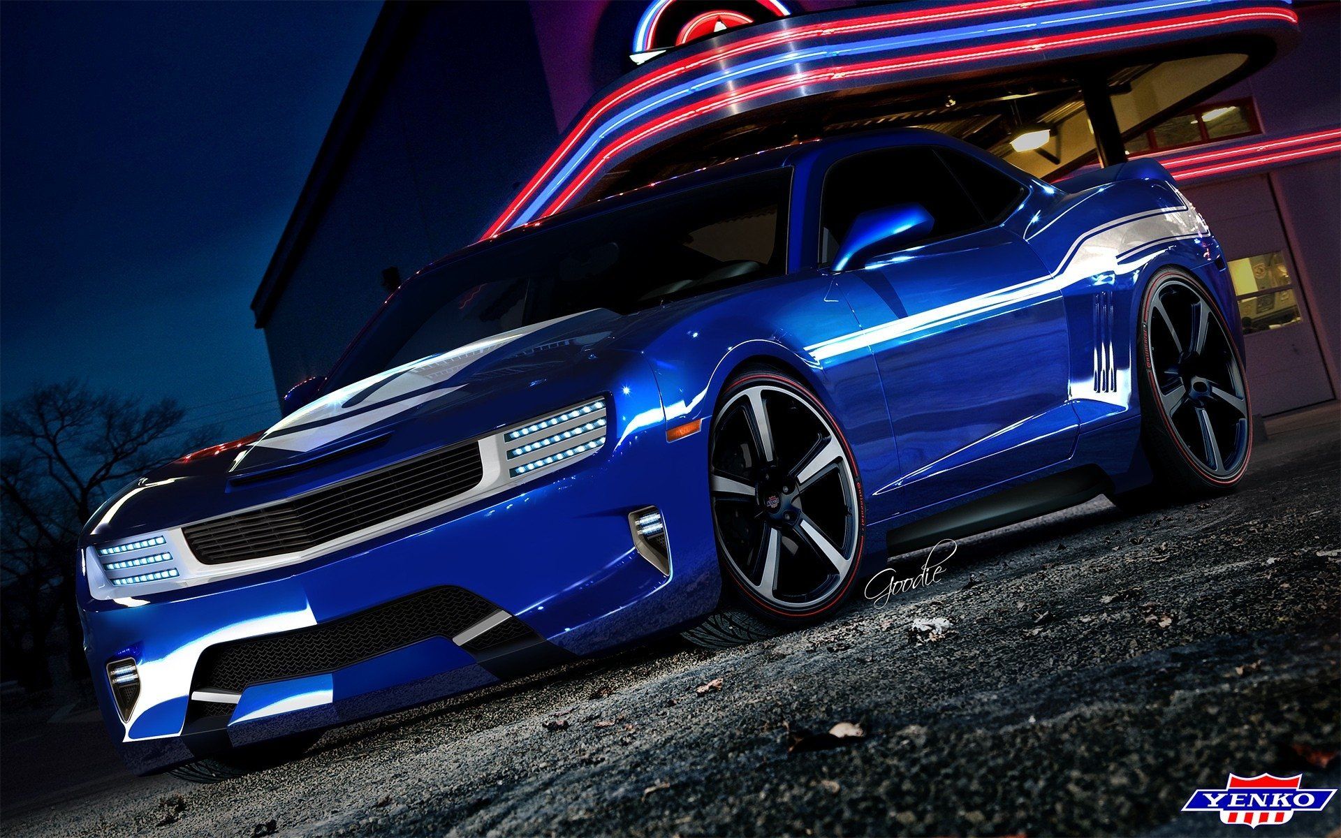Blue Camaro Wallpaper 2020