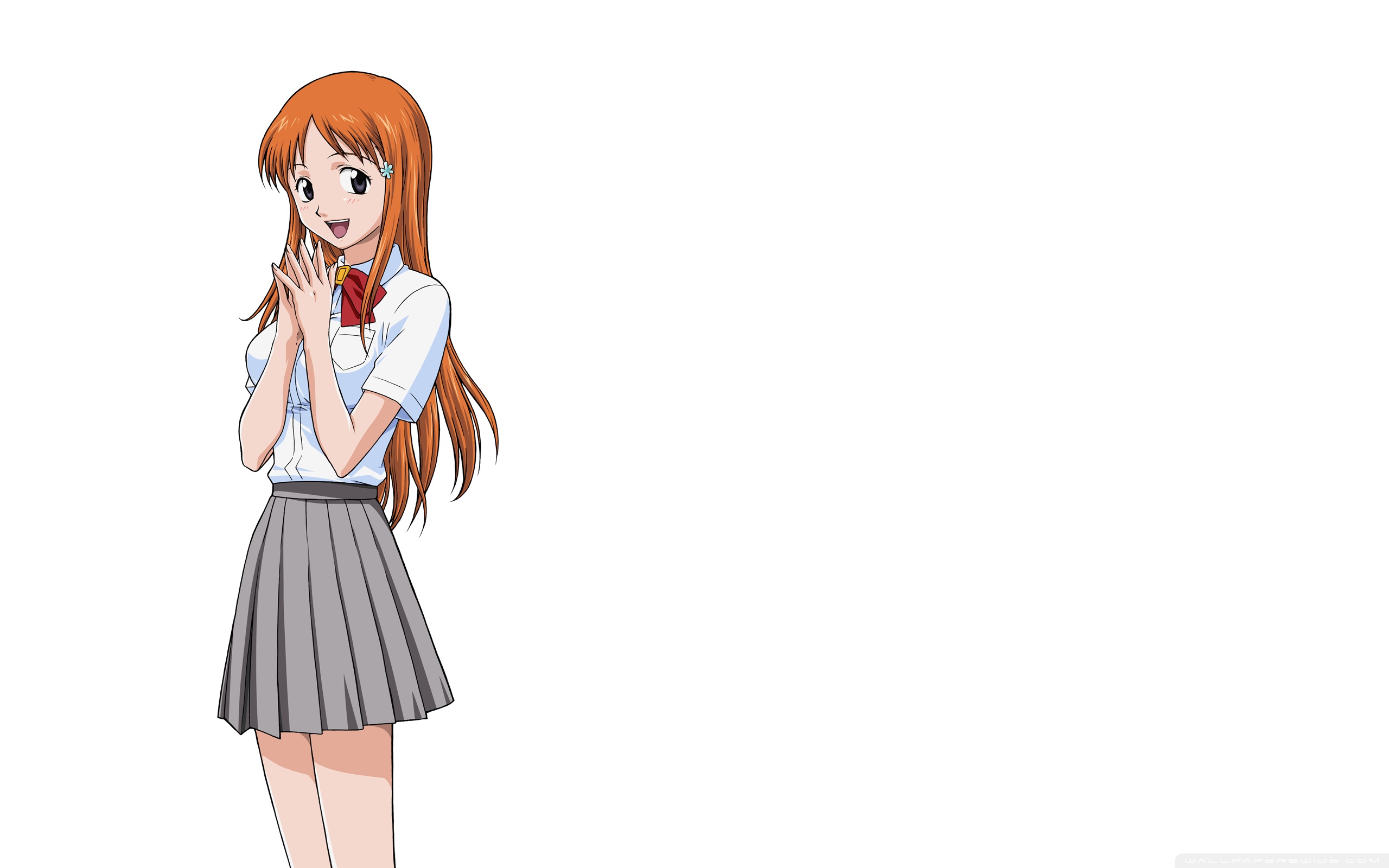 Anime Girl With Orange Hair Ultra HD Desktop Background Wallpaper for 4K UHD TV, Tablet