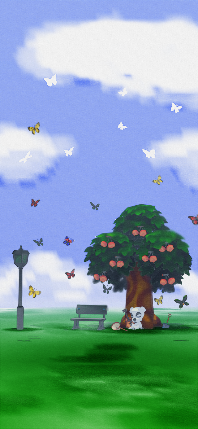 Happy first day of summer! I made a summer K.K. slider phone wallpaper