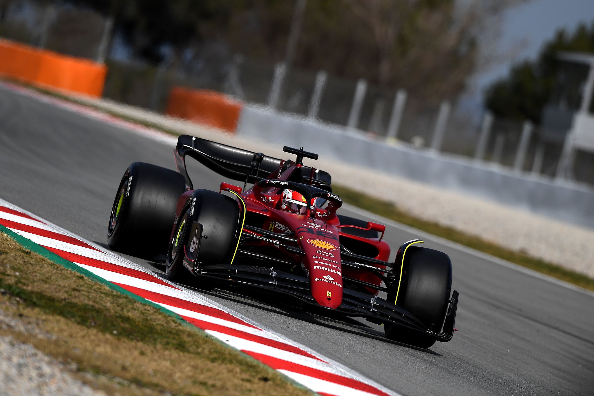 Leclerc fastest for Ferrari on second day in Barcelona