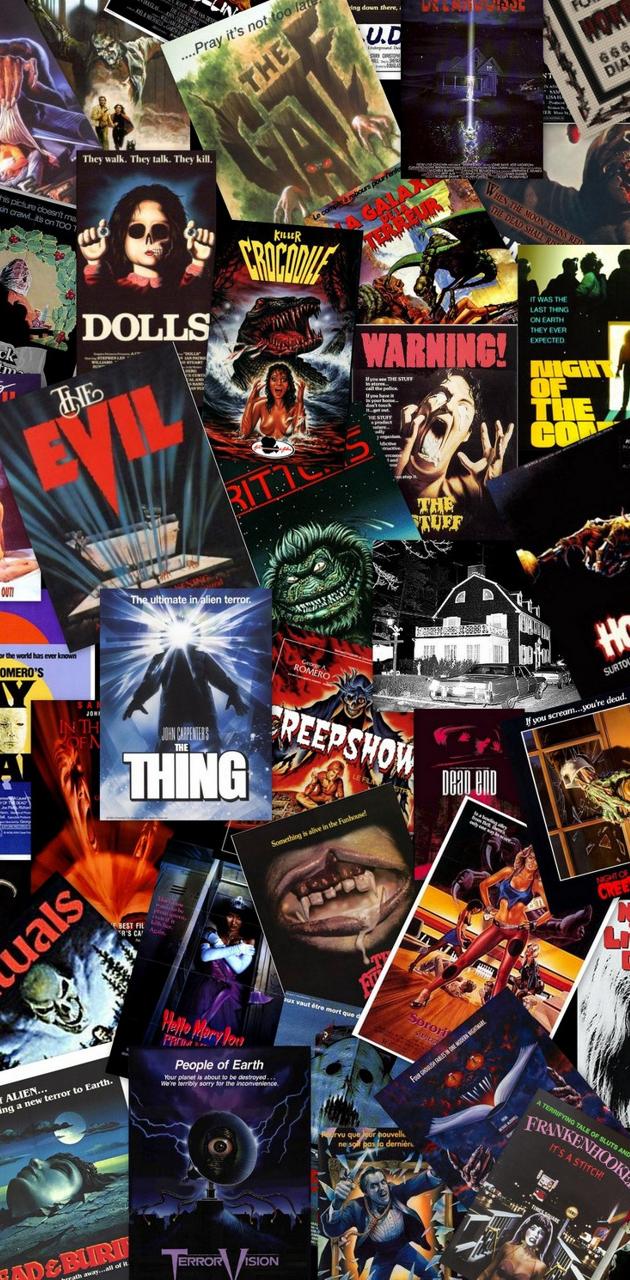 Here is a 1920 x 1080 wallpaper I made of all my favorite movie posters  Hope you enjoy OC  Horror wallpapers hd Movie posters design Horror  posters