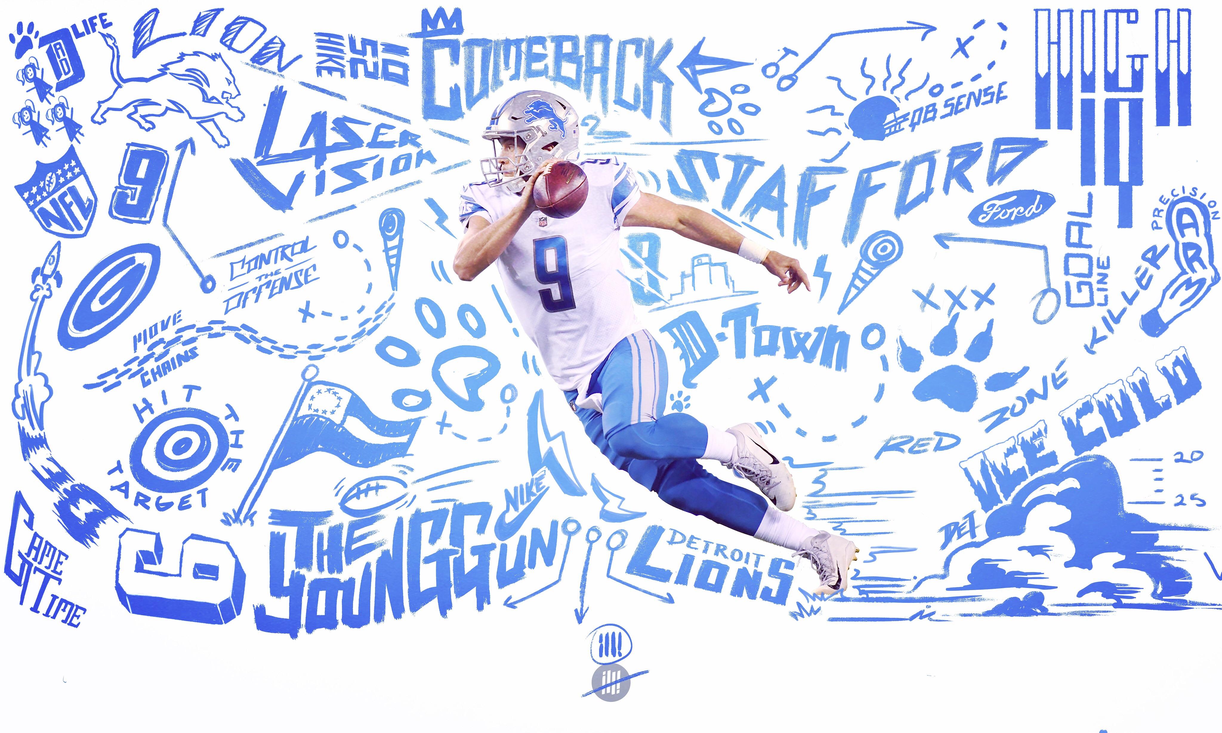 Desktop Background illustration I made of Stafford