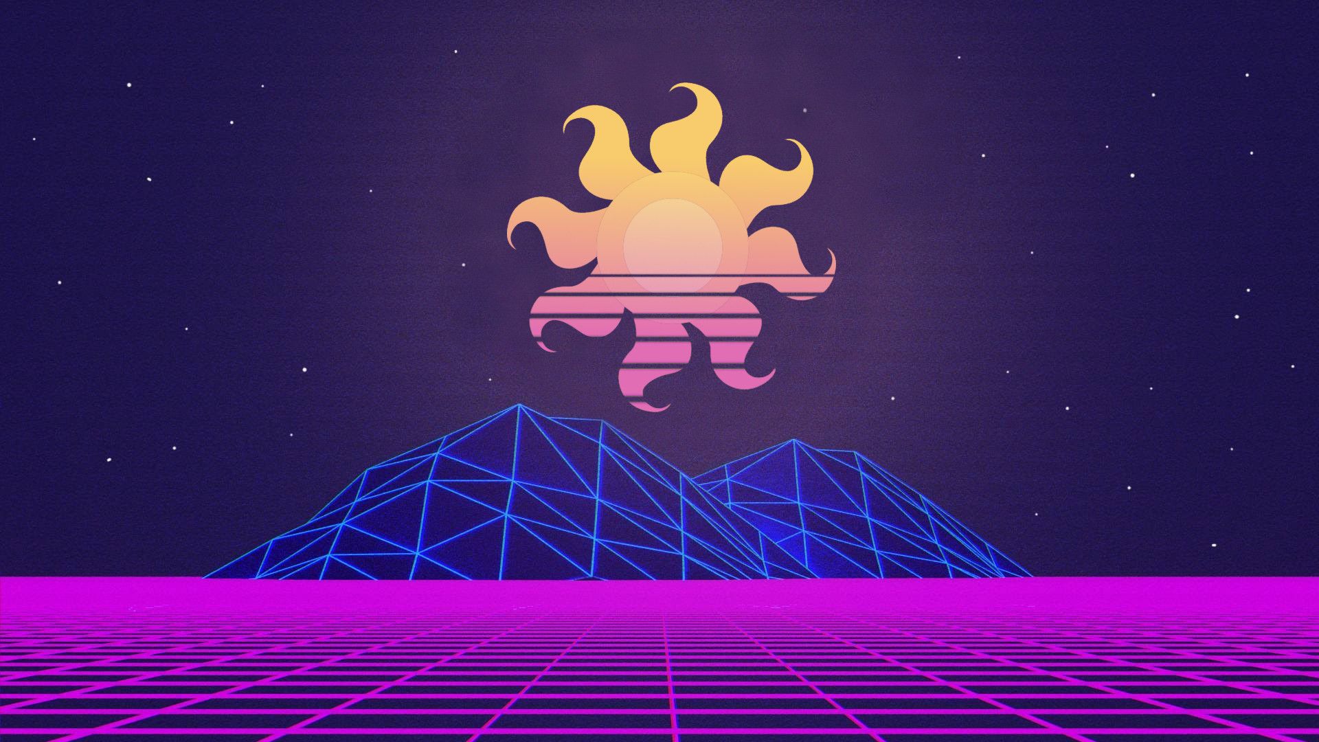 Retro Synth Wallpaper