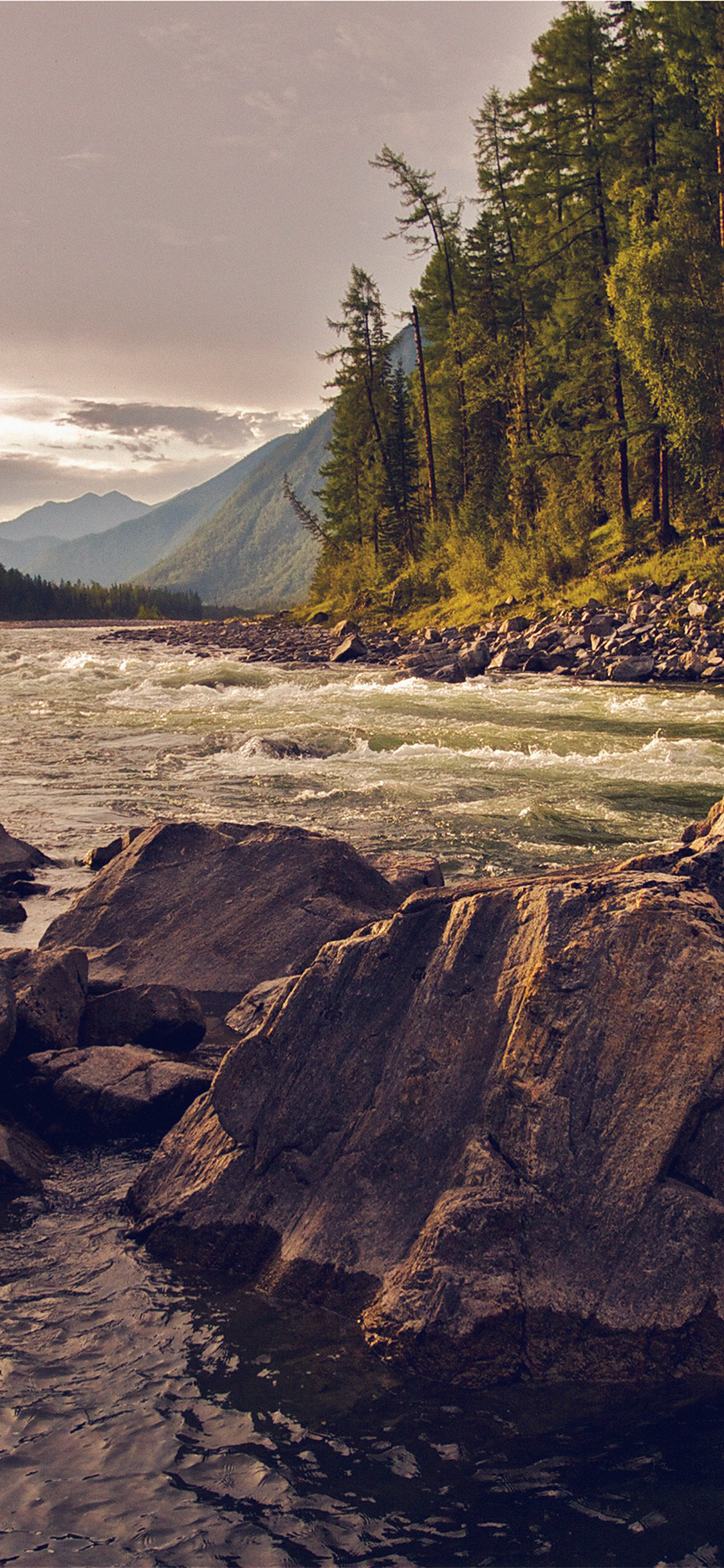 mountain river lake nature summer camp