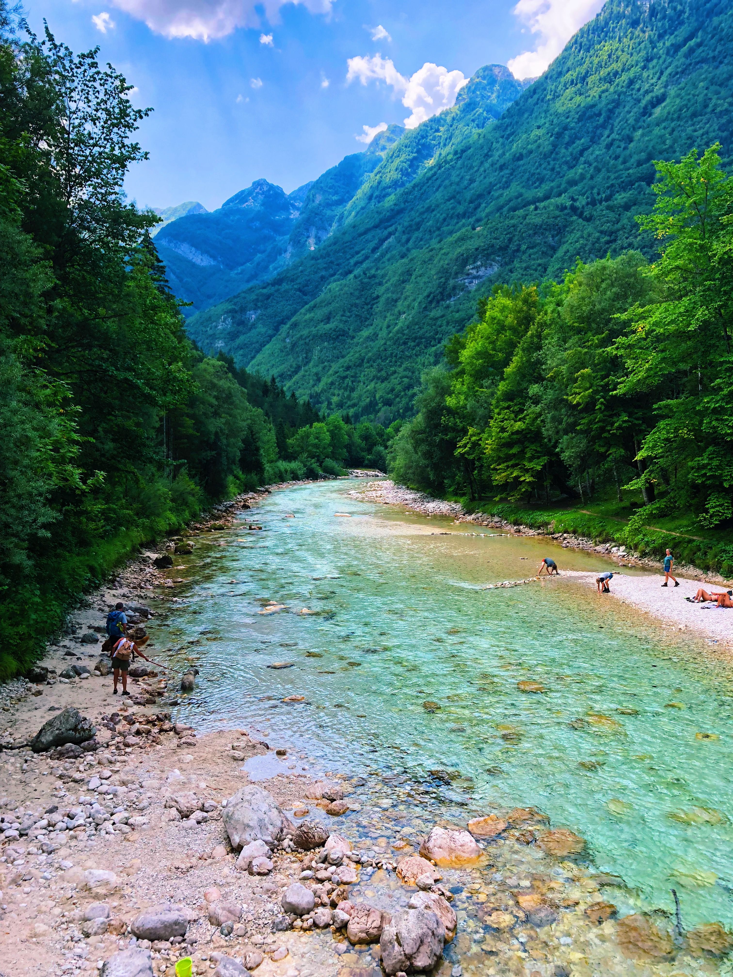 Slovenia, nature, river, Soča, wallpaper. Beautiful landscapes, Scenery, Nature