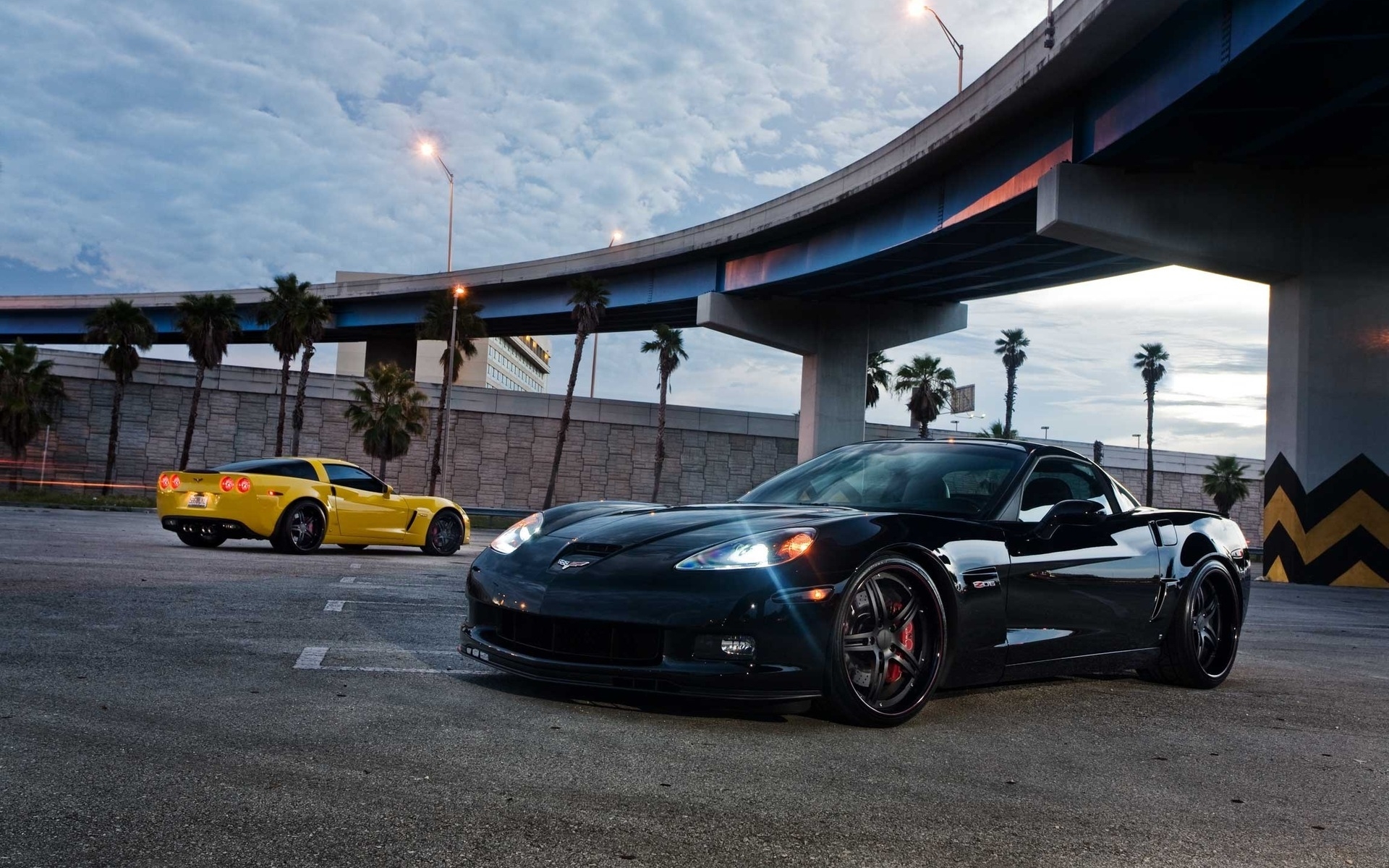 Wallpaper Chevrolet Corvette Z06 Under The Bridge On Desktop.com Wallpaper, Picture, Image!
