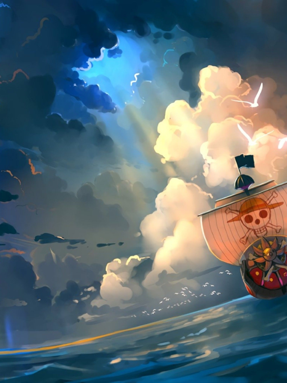 Thousand Sunny Wallpaper - Animes wallpaper, Personagens de anime, Desenhos de anime