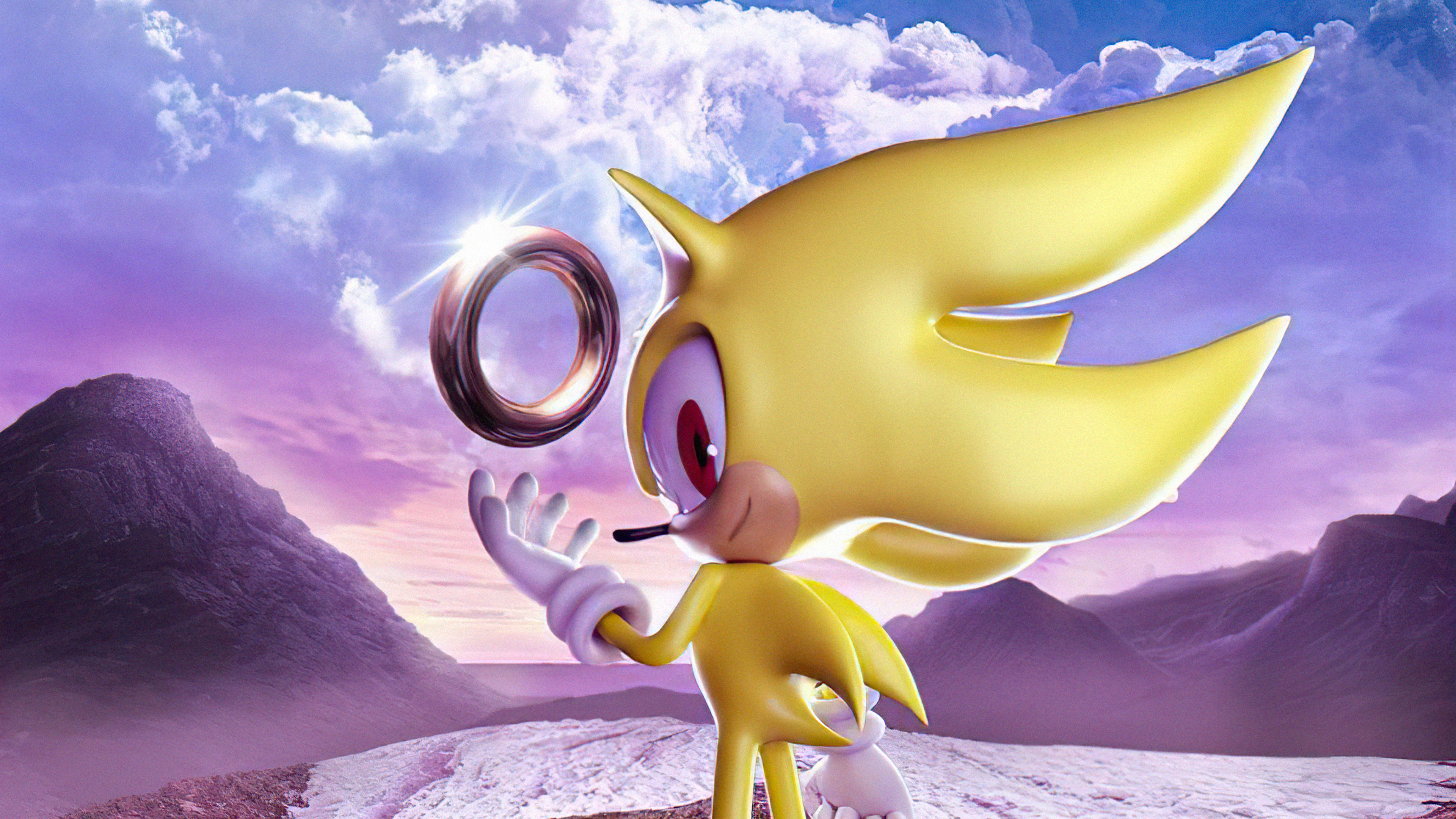 Super Sonic Aura Test, yellow Supersonic wallpaper png