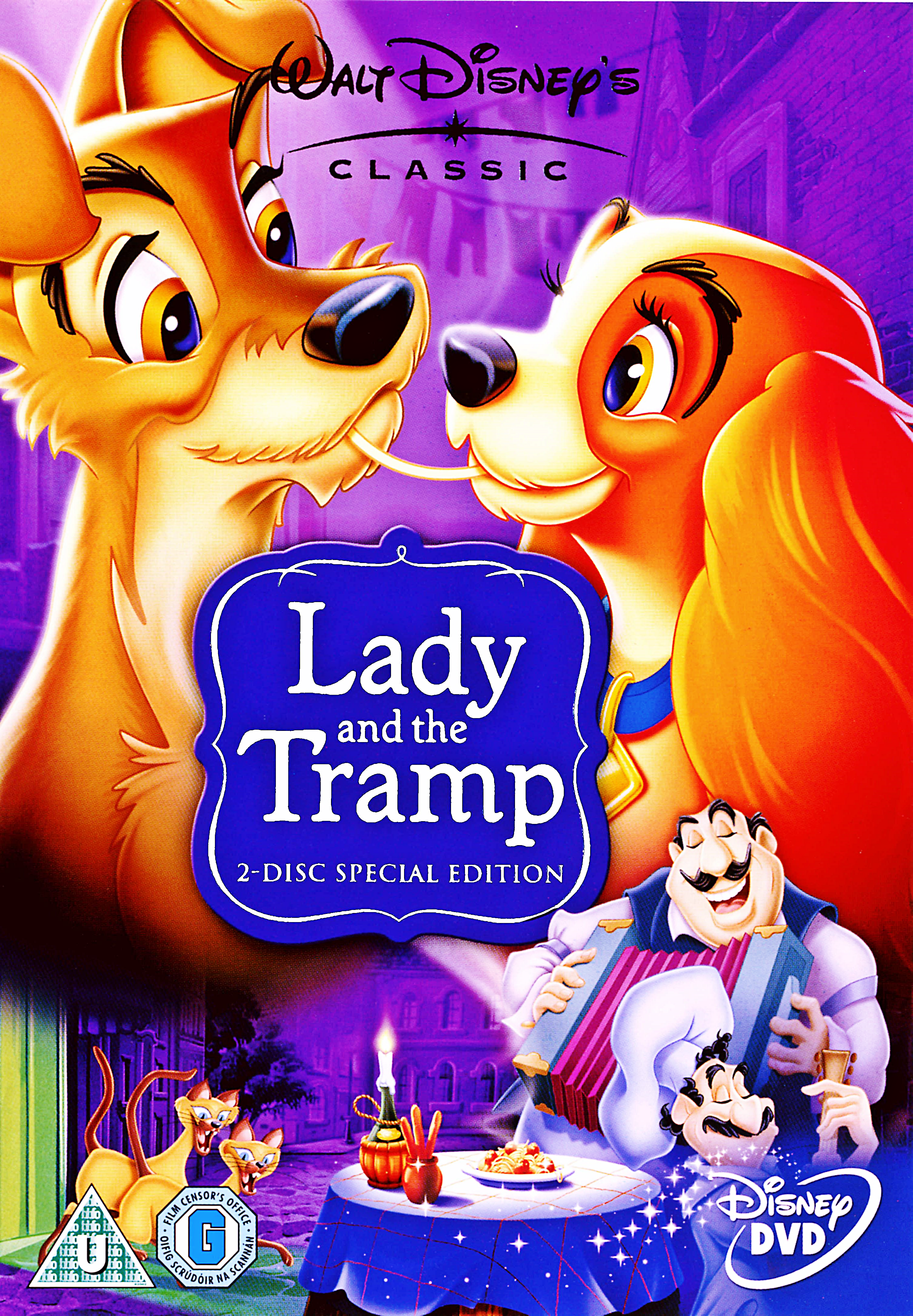 Walt Disney DVD Covers and the Tramp: 50th Anniversary Platinum Edition Disney Characters Photo