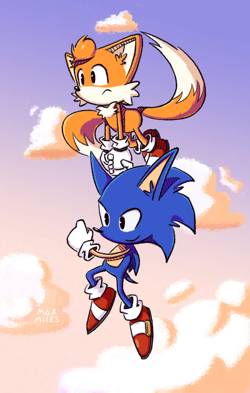 Sonic and Tails wallpaper by MaxMiles - Fur Affinity [dot] net