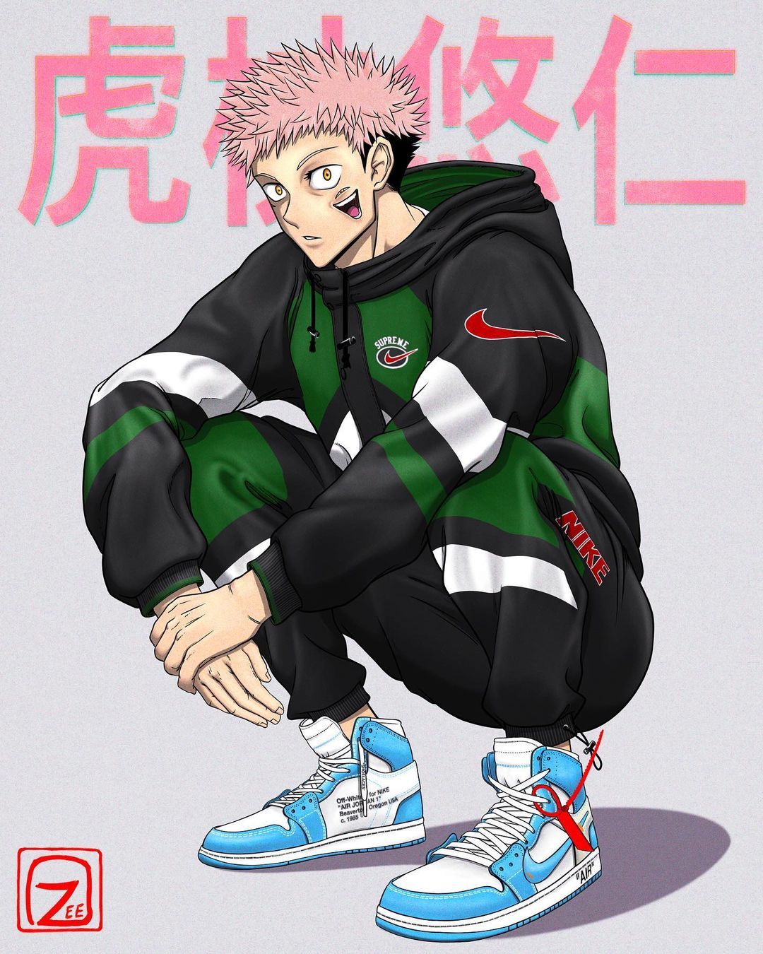 OZEE on Instagram: “HAPPY NEW YEAR! I hope ya'll are able to spent New years eve with your family and love. Anime hypebeast, Gangsta anime, Anime character design