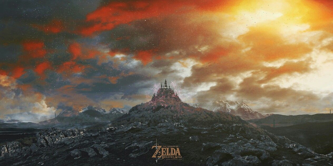 Hyrule castle. Legend of zelda breath, Zelda breath of wild, Breath of the wild