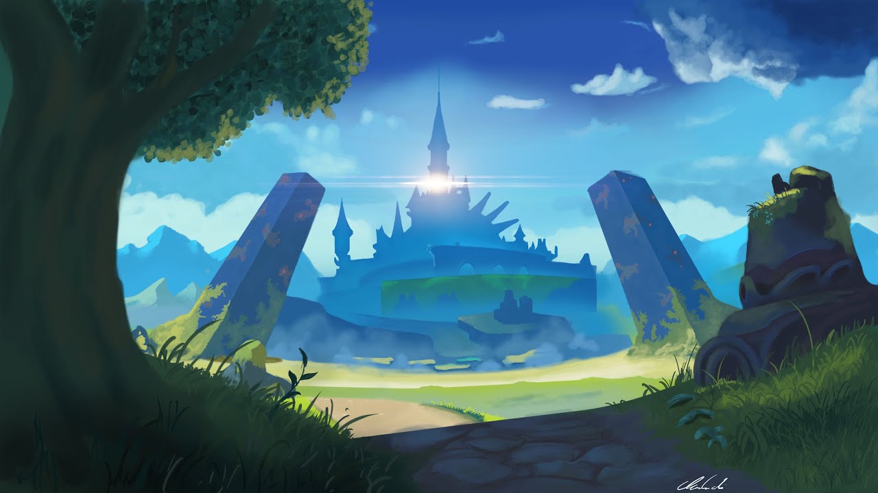 Drawing The Legend of Zelda of the Wild Hyrule Castle with Photohop. Breath of the wild, Legend of zelda, Zelda breath